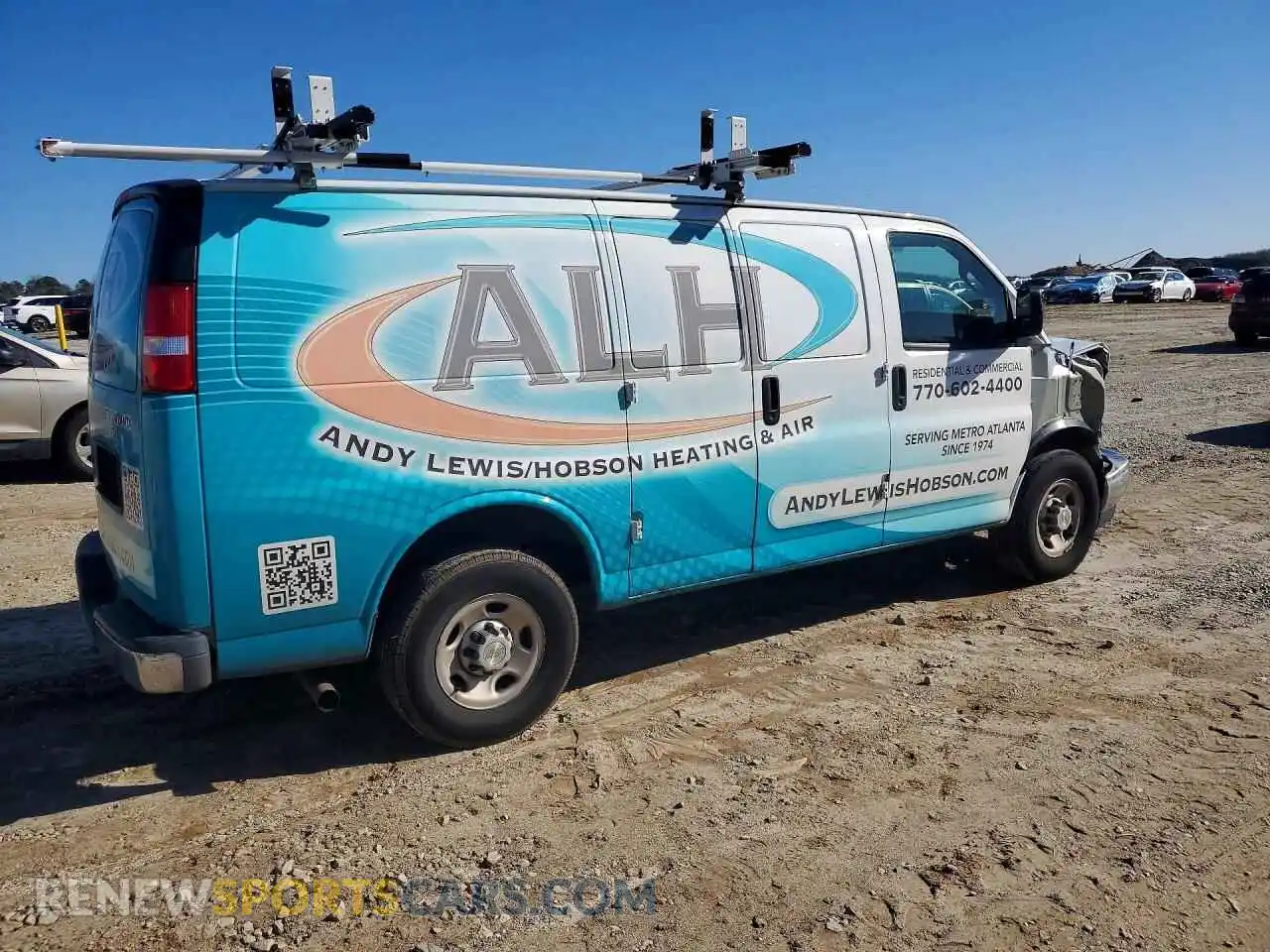 3 Photograph of a damaged car 1GCWGAFPXP1258143 CHEVROLET EXPRESS 2023