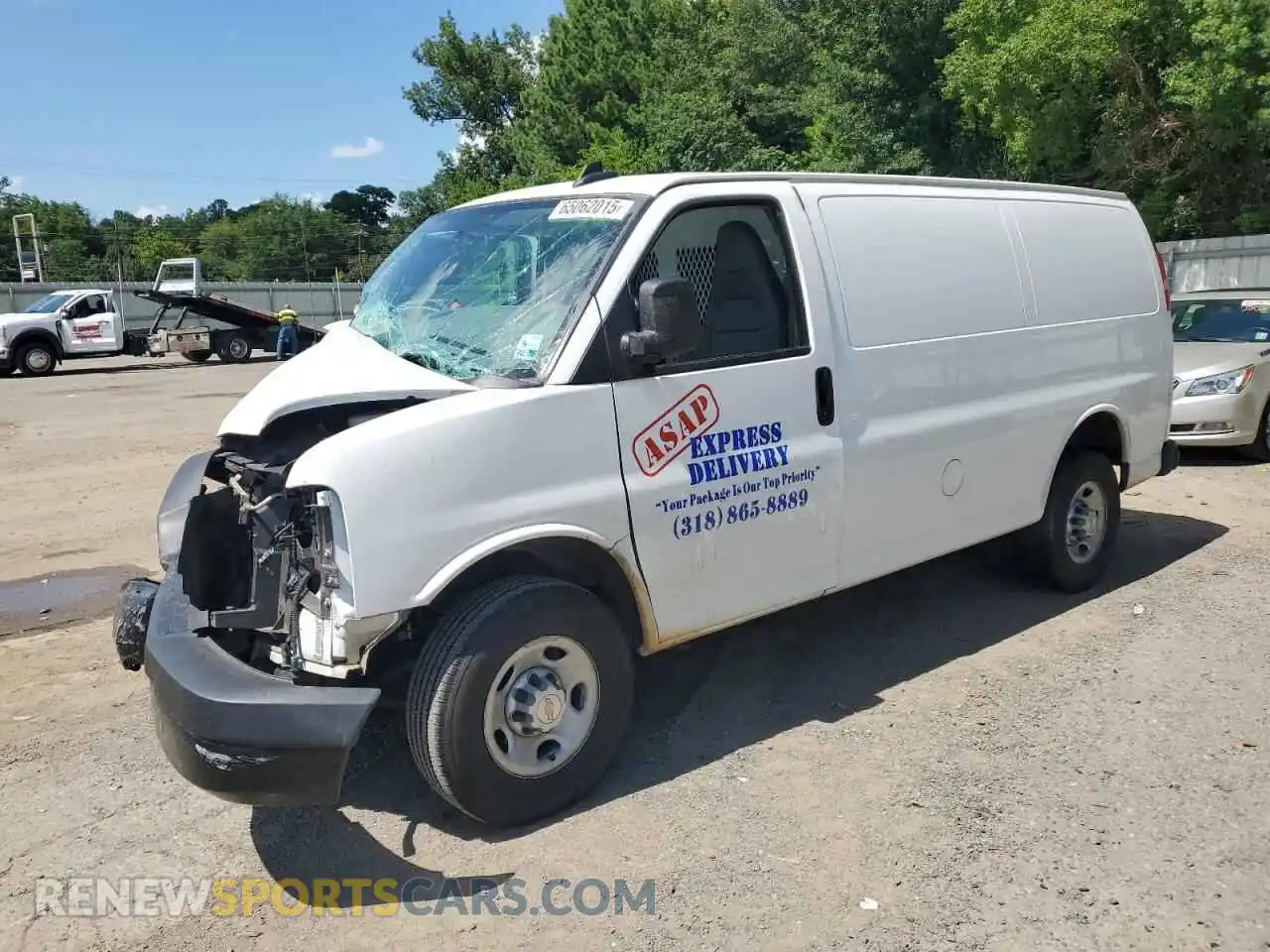 1 Photograph of a damaged car 1GCWGAF71R1288974 CHEVROLET EXPRESS 2024