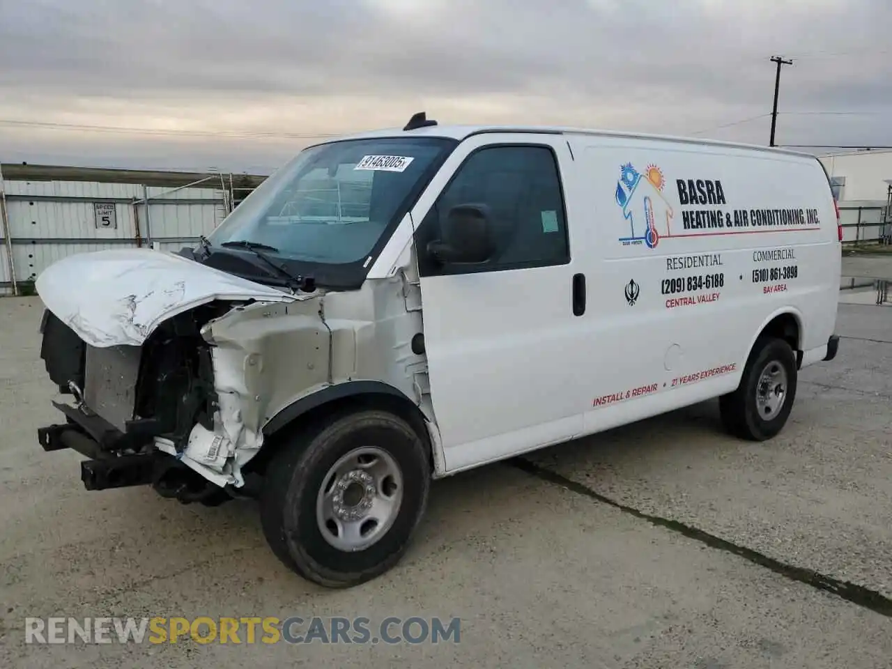 1 Photograph of a damaged car 1GCWGAF74R1106801 CHEVROLET EXPRESS 2024