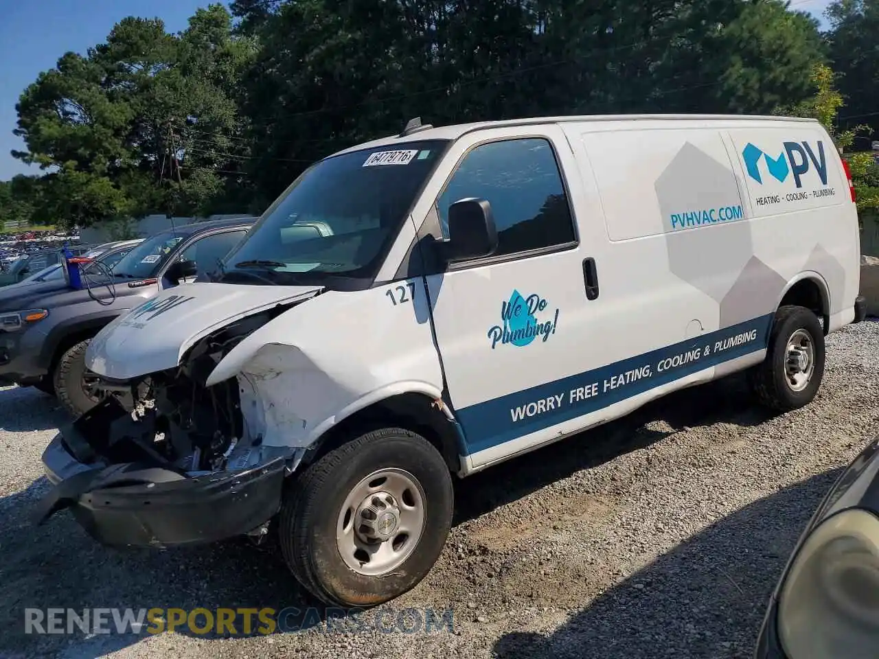 1 Photograph of a damaged car 1GCWGAFP1R1250161 CHEVROLET EXPRESS 2024