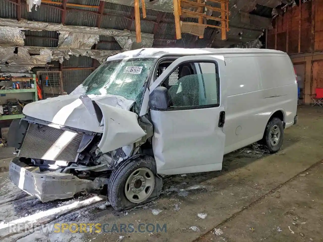 1 Photograph of a damaged car 1GCWGAFP6R1138987 CHEVROLET EXPRESS 2024