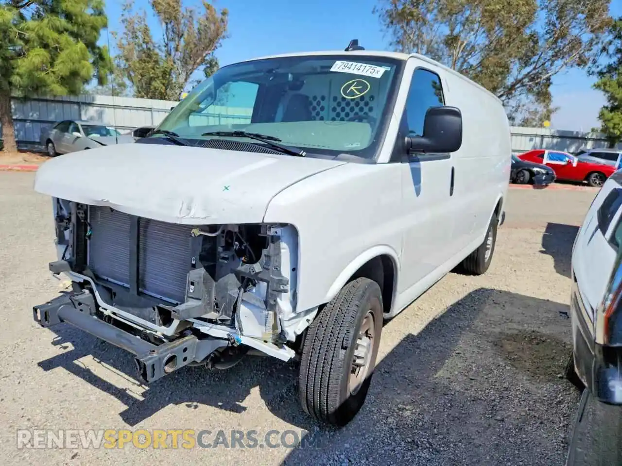 1 Photograph of a damaged car 1GCWGAFP9R1247024 CHEVROLET EXPRESS 2024