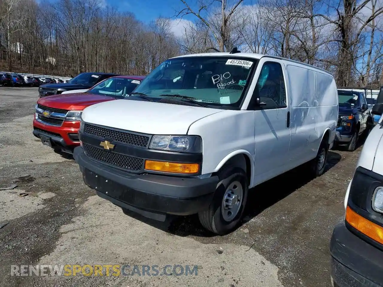 1 Photograph of a damaged car 1GCWGAFPXR1217207 CHEVROLET EXPRESS 2024