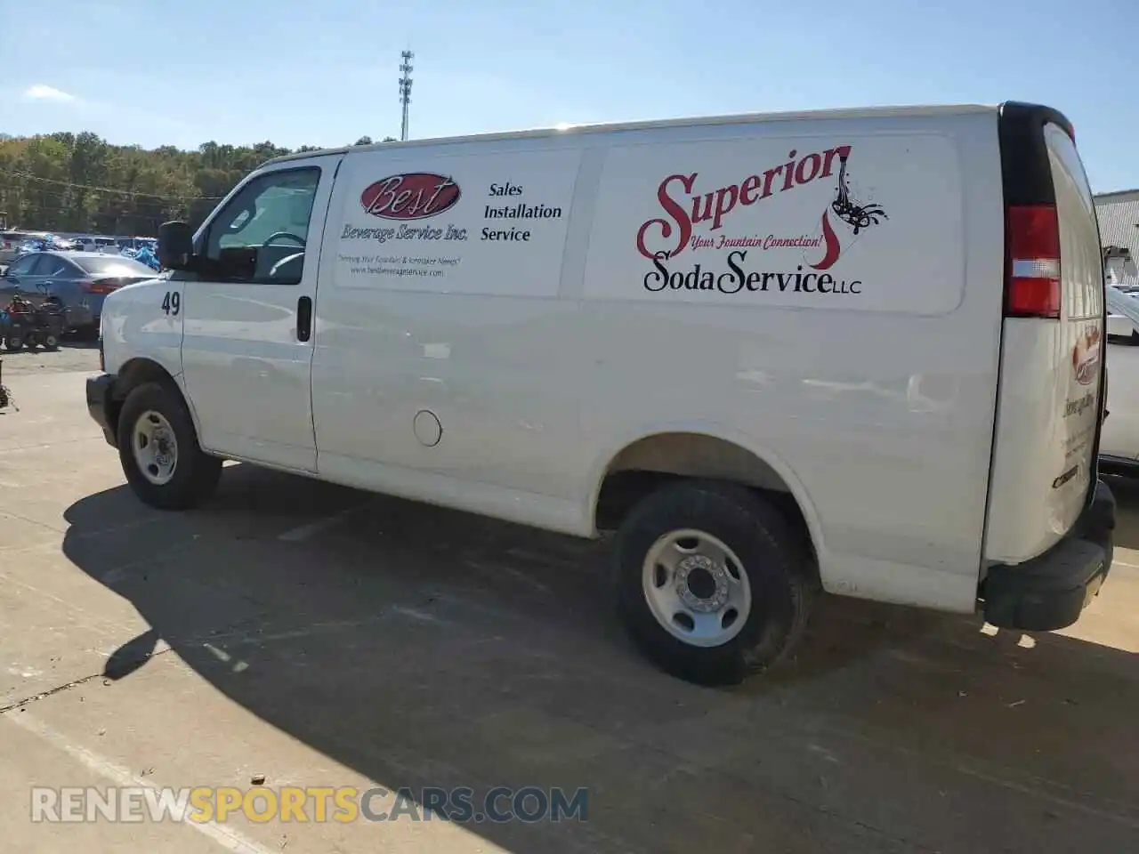 2 Photograph of a damaged car 1GCWGAF78S1149950 CHEVROLET EXPRESS 2025
