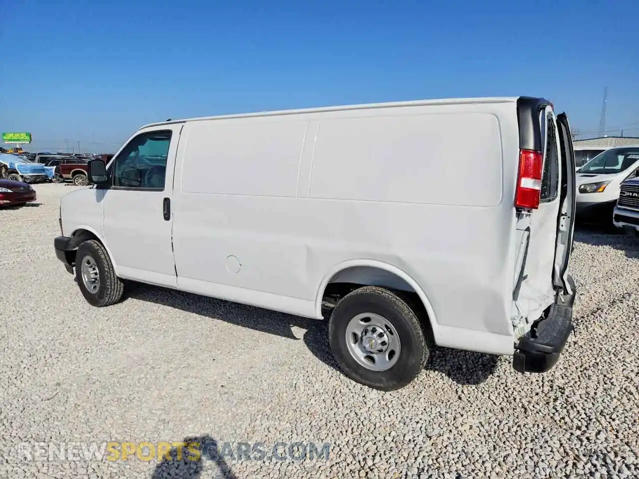 2 Photograph of a damaged car 1GCWGAFPXS1272147 CHEVROLET EXPRESS 2025