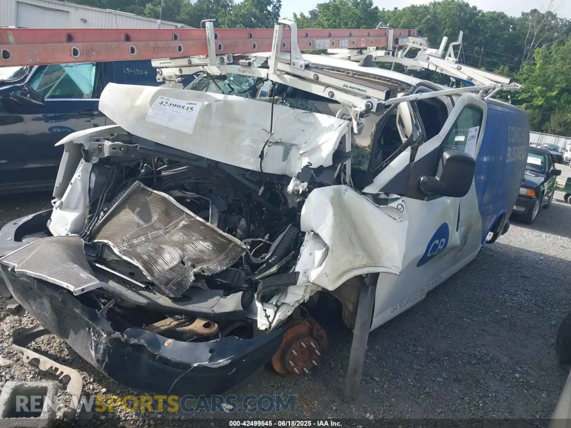 2 Photograph of a damaged car 1GCWGAFP0K1351293 CHEVROLET EXPRESS 2500 2019