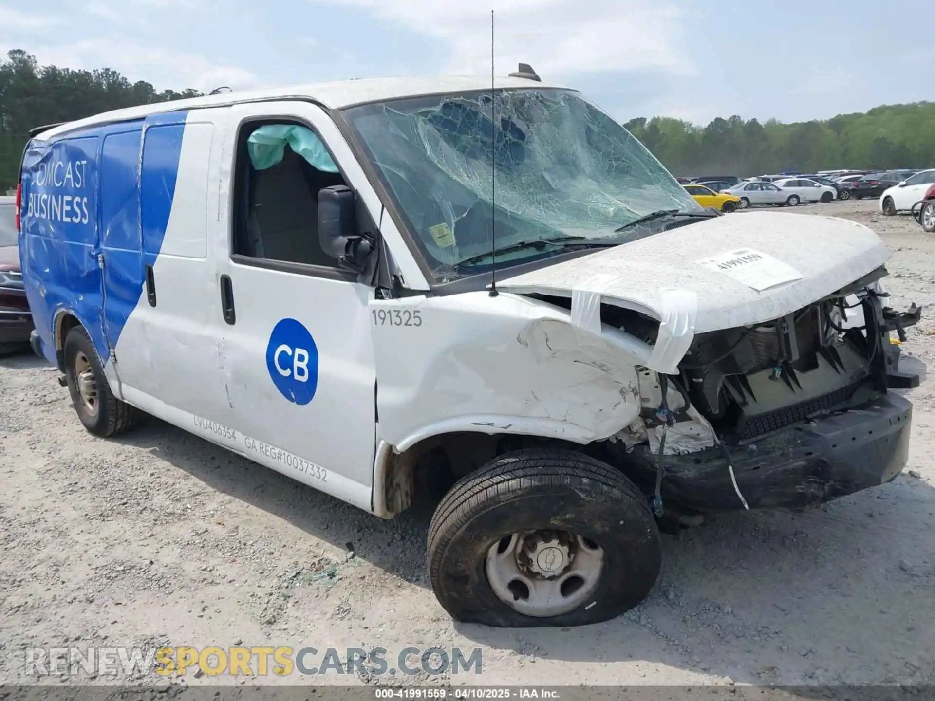 1 Photograph of a damaged car 1GCWGAFP2K1347973 CHEVROLET EXPRESS 2500 2019