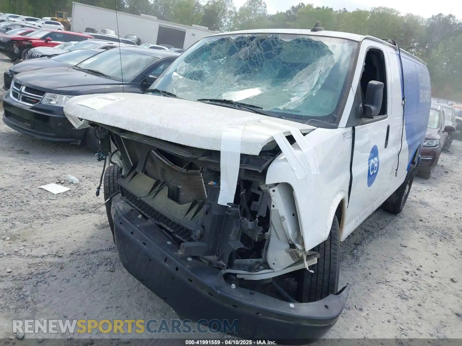2 Photograph of a damaged car 1GCWGAFP2K1347973 CHEVROLET EXPRESS 2500 2019