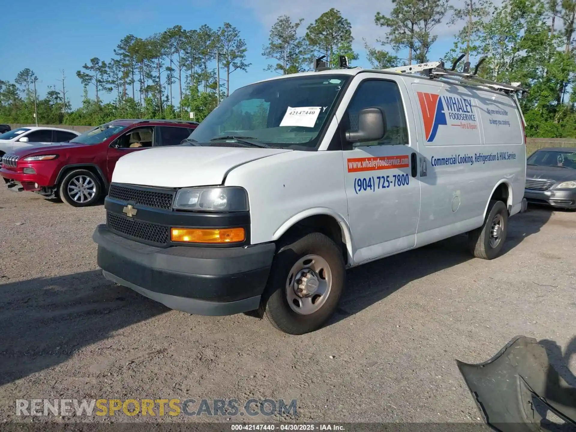 2 Photograph of a damaged car 1GCWGAFP4K1337686 CHEVROLET EXPRESS 2500 2019