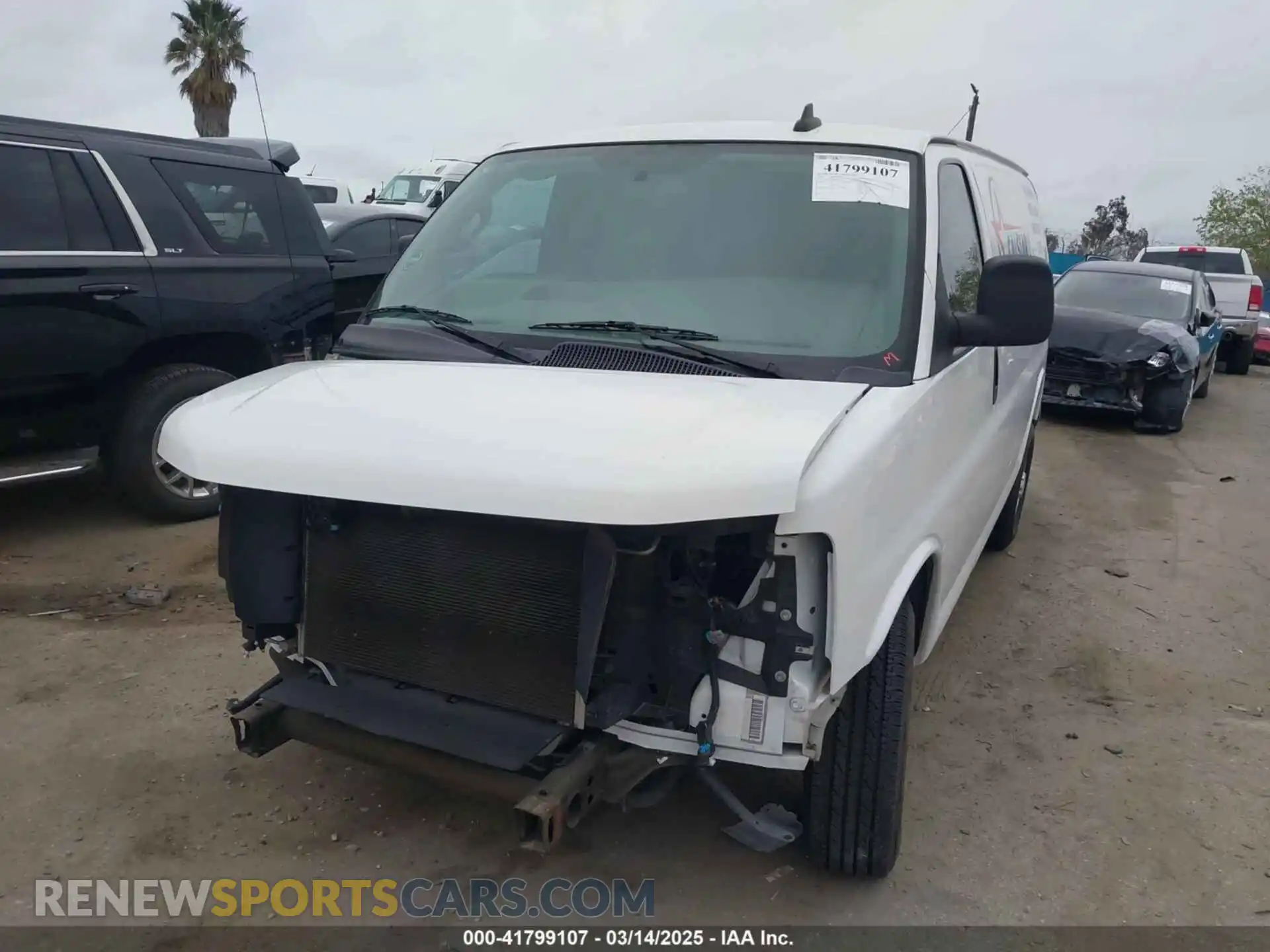 2 Photograph of a damaged car 1GCWGAFP6K1243793 CHEVROLET EXPRESS 2500 2019