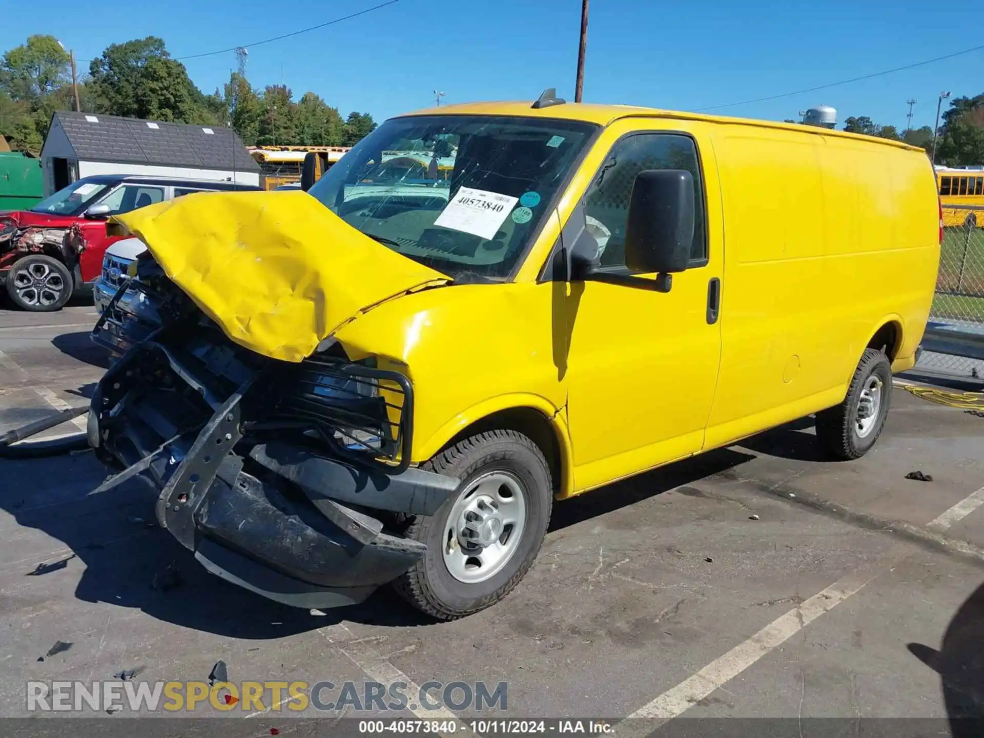 2 Photograph of a damaged car 1GCWGAFP7K1179487 CHEVROLET EXPRESS 2500 2019