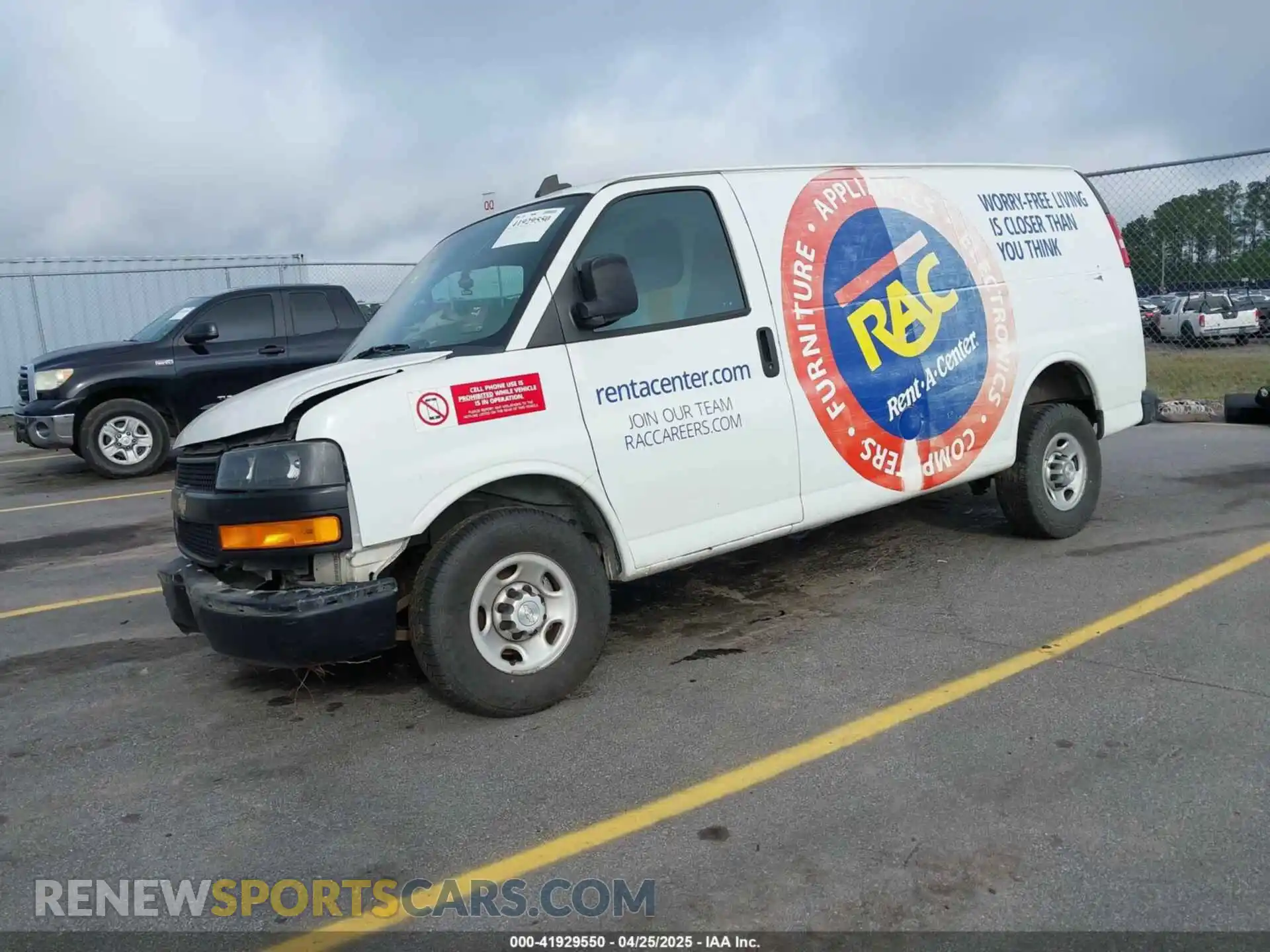 2 Photograph of a damaged car 1GCWGAFP7K1370861 CHEVROLET EXPRESS 2500 2019
