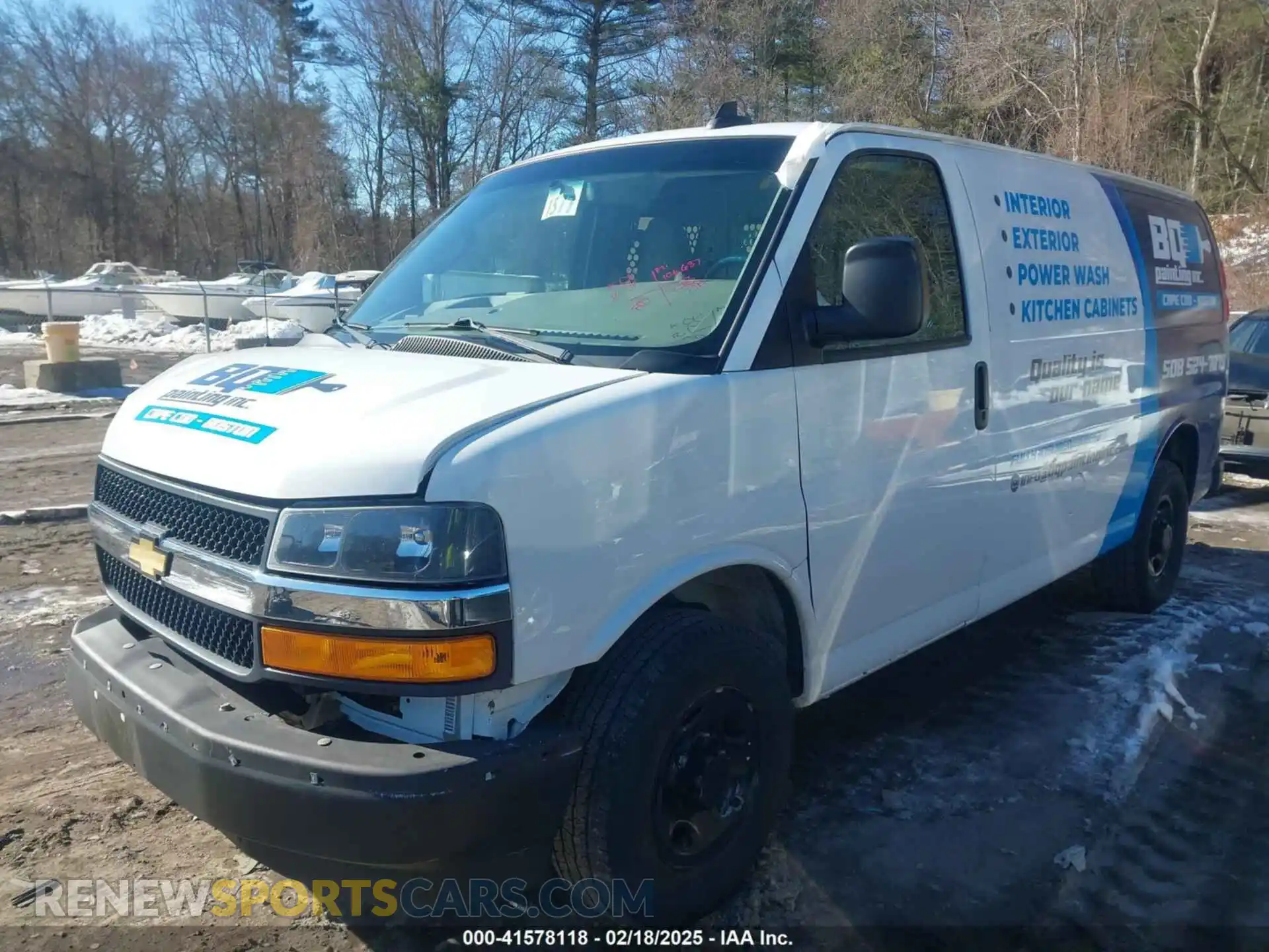 2 Photograph of a damaged car 1GCWGAFP9K1251869 CHEVROLET EXPRESS 2500 2019