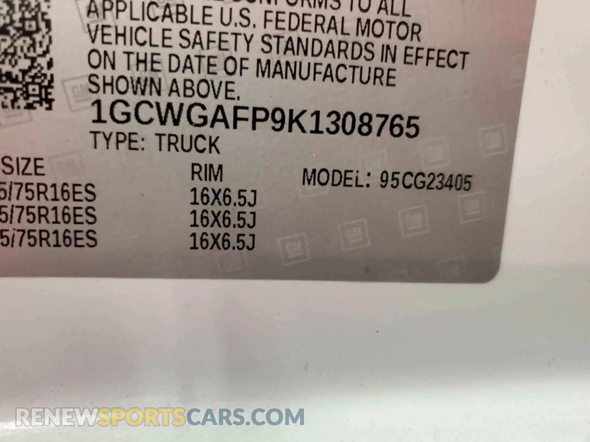 2 Photograph of a damaged car 1GCWGAFP9K1308765 CHEVROLET EXPRESS 2500 2019