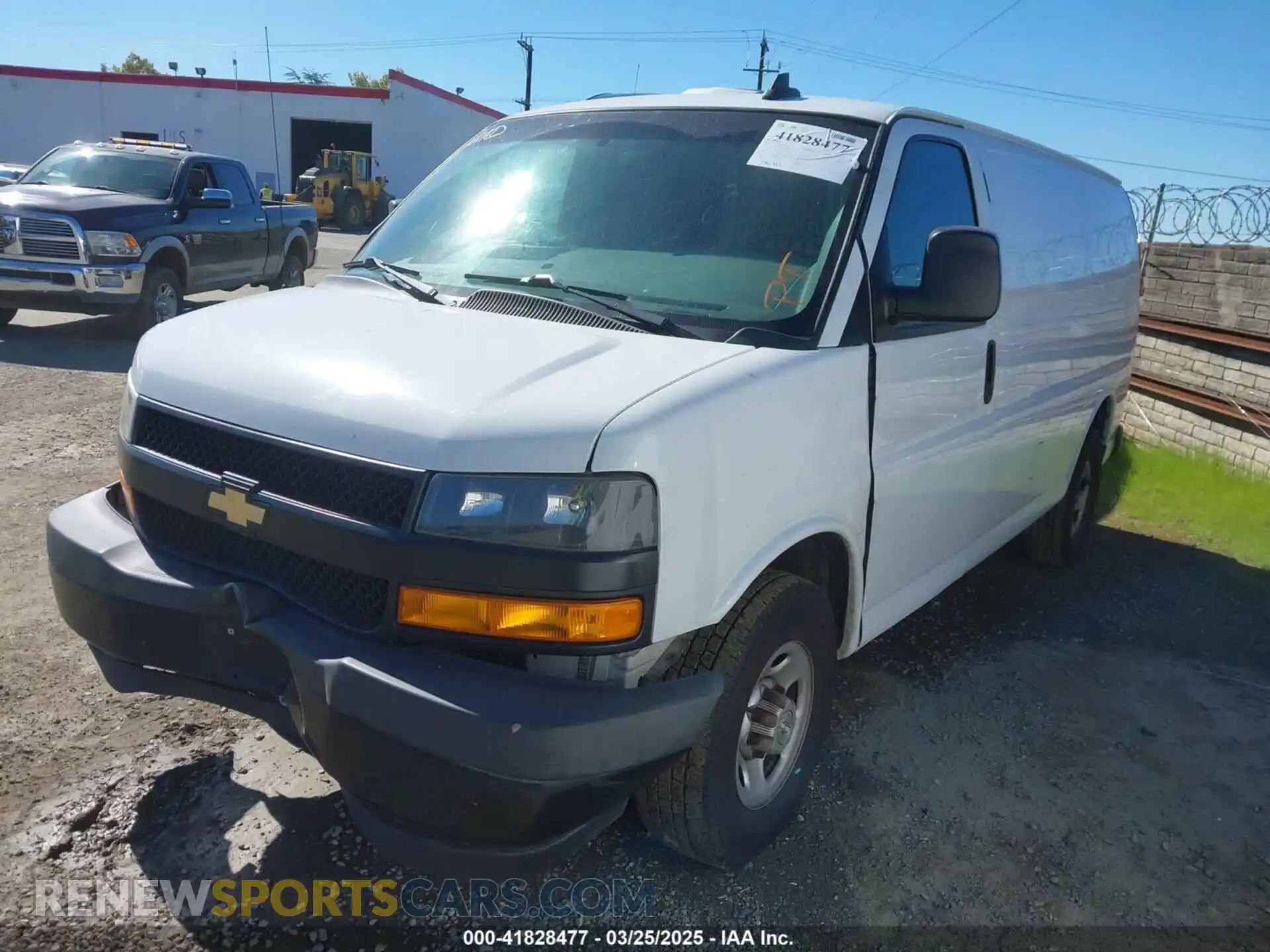 2 Photograph of a damaged car 1GCWGAFPXK1364021 CHEVROLET EXPRESS 2500 2019
