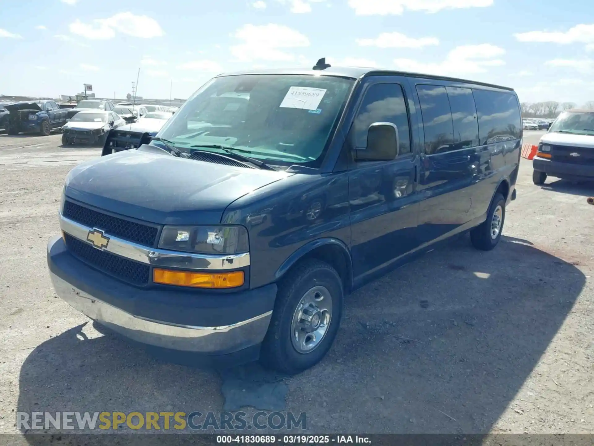 2 Photograph of a damaged car 1GAZGPFG0K1239988 CHEVROLET EXPRESS 3500 2019
