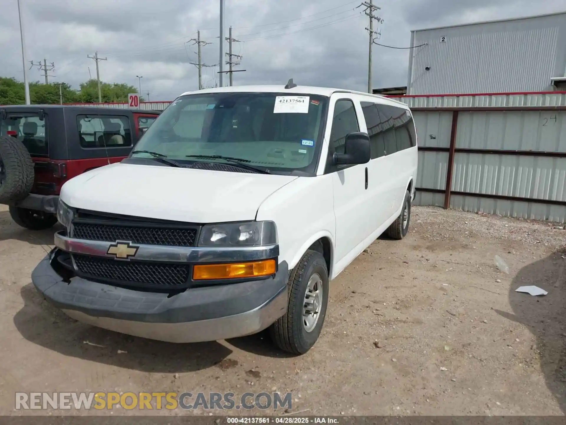2 Photograph of a damaged car 1GAZGPFG3K1364936 CHEVROLET EXPRESS 3500 2019
