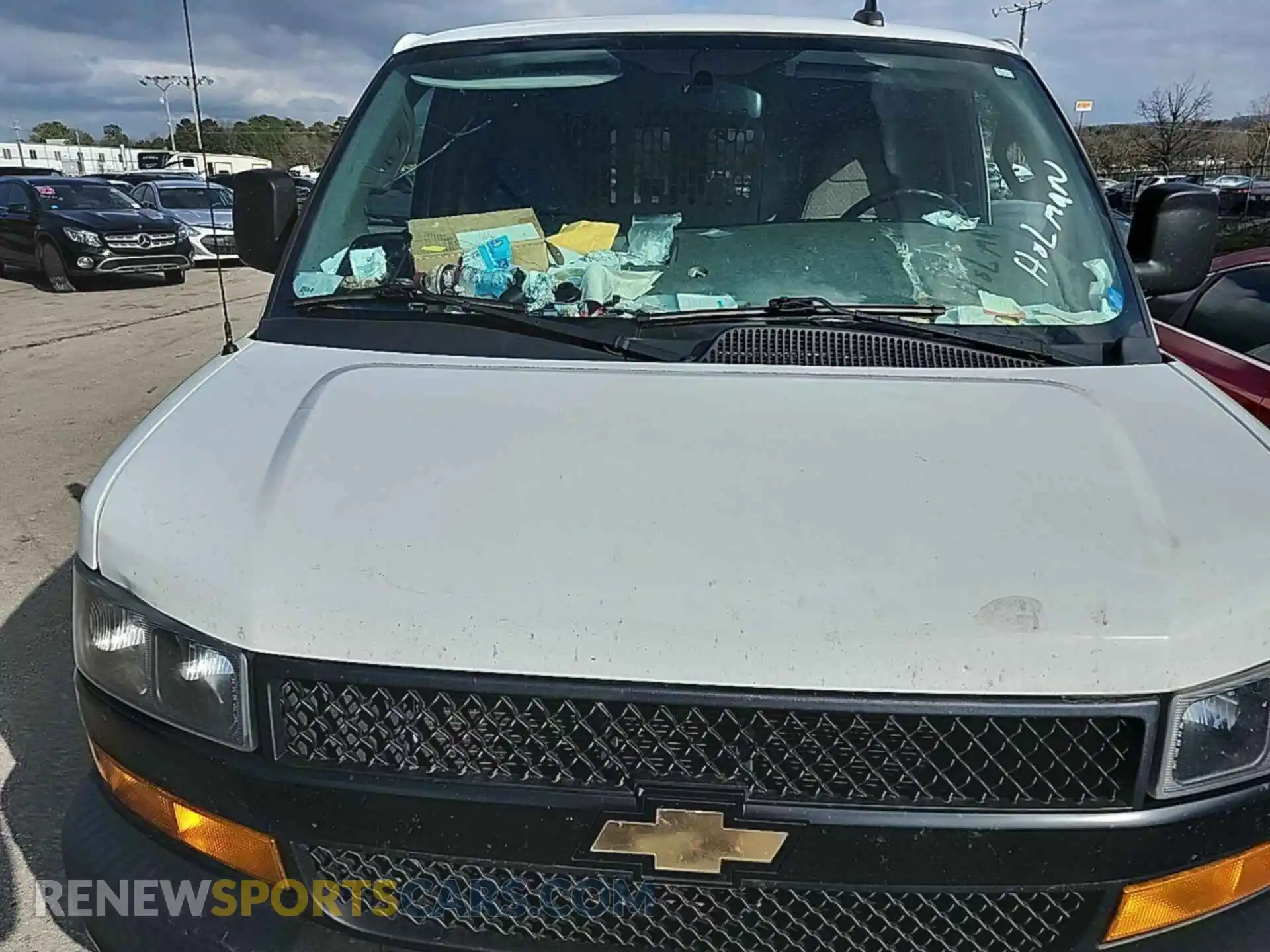 2 Photograph of a damaged car 1GCWGAFG0L1190607 CHEVROLET EXPRESS CARGO 2020