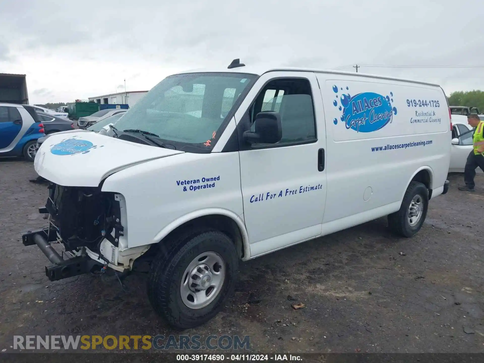 2 Photograph of a damaged car 1GCWGAFG5L1212519 CHEVROLET EXPRESS CARGO 2020