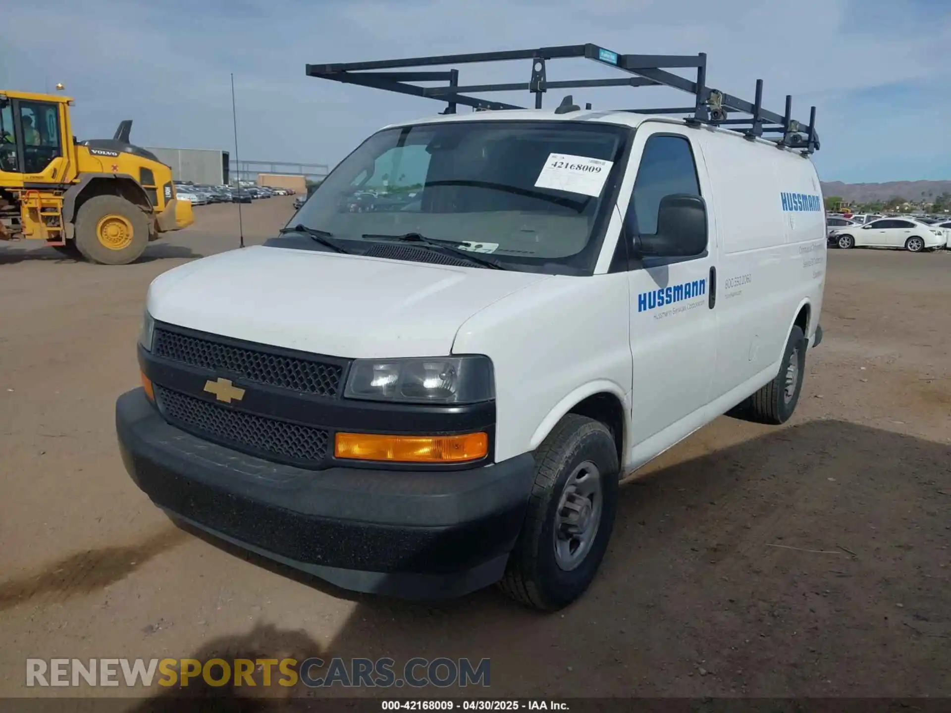 2 Photograph of a damaged car 1GCWGAFGXL1275695 CHEVROLET EXPRESS CARGO 2020