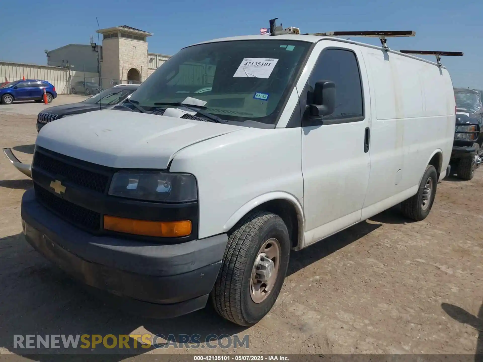 2 Photograph of a damaged car 1GCWGAFP0L1161172 CHEVROLET EXPRESS CARGO 2020