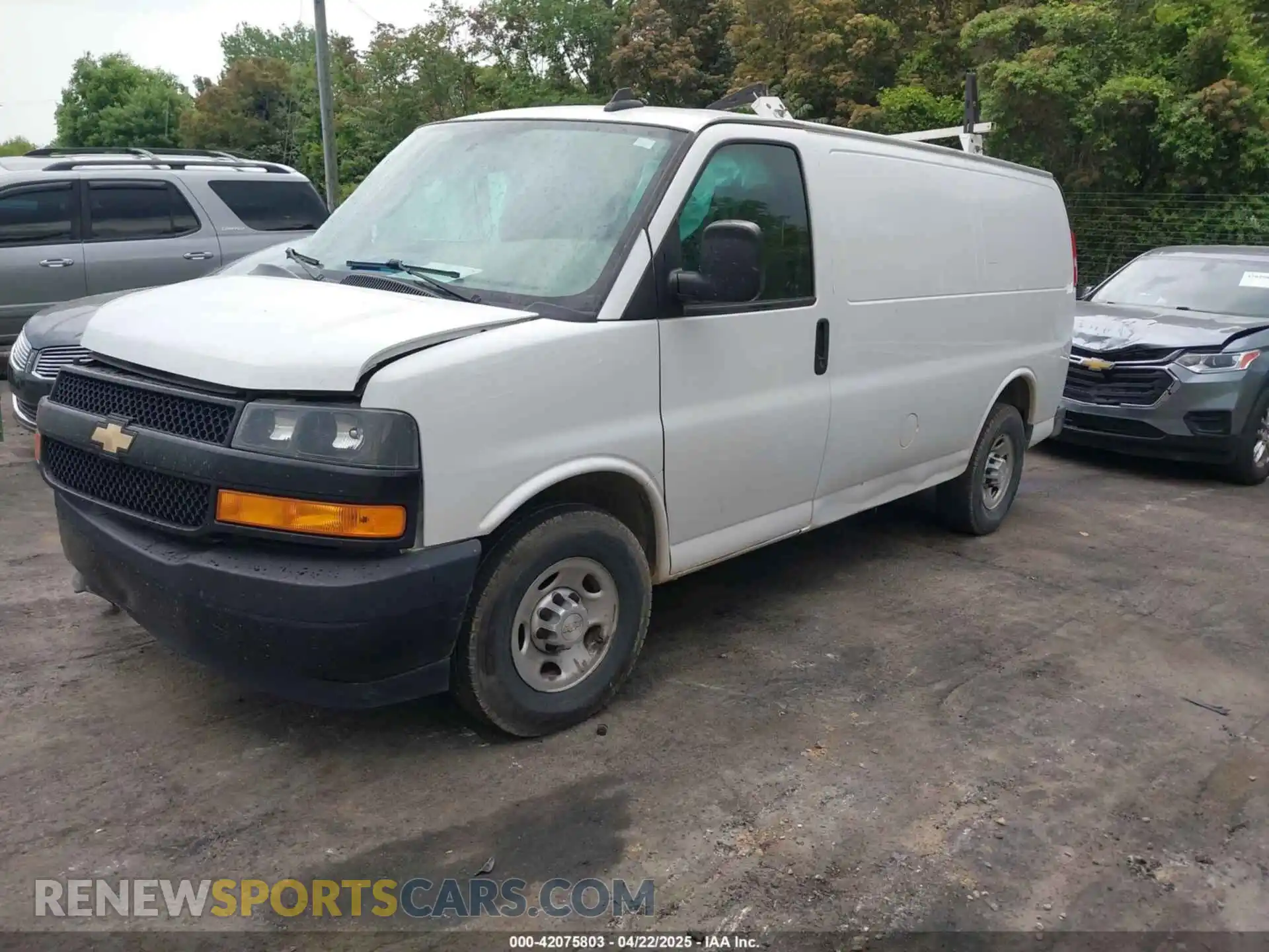 2 Photograph of a damaged car 1GCWGAFP1L1144865 CHEVROLET EXPRESS CARGO 2020