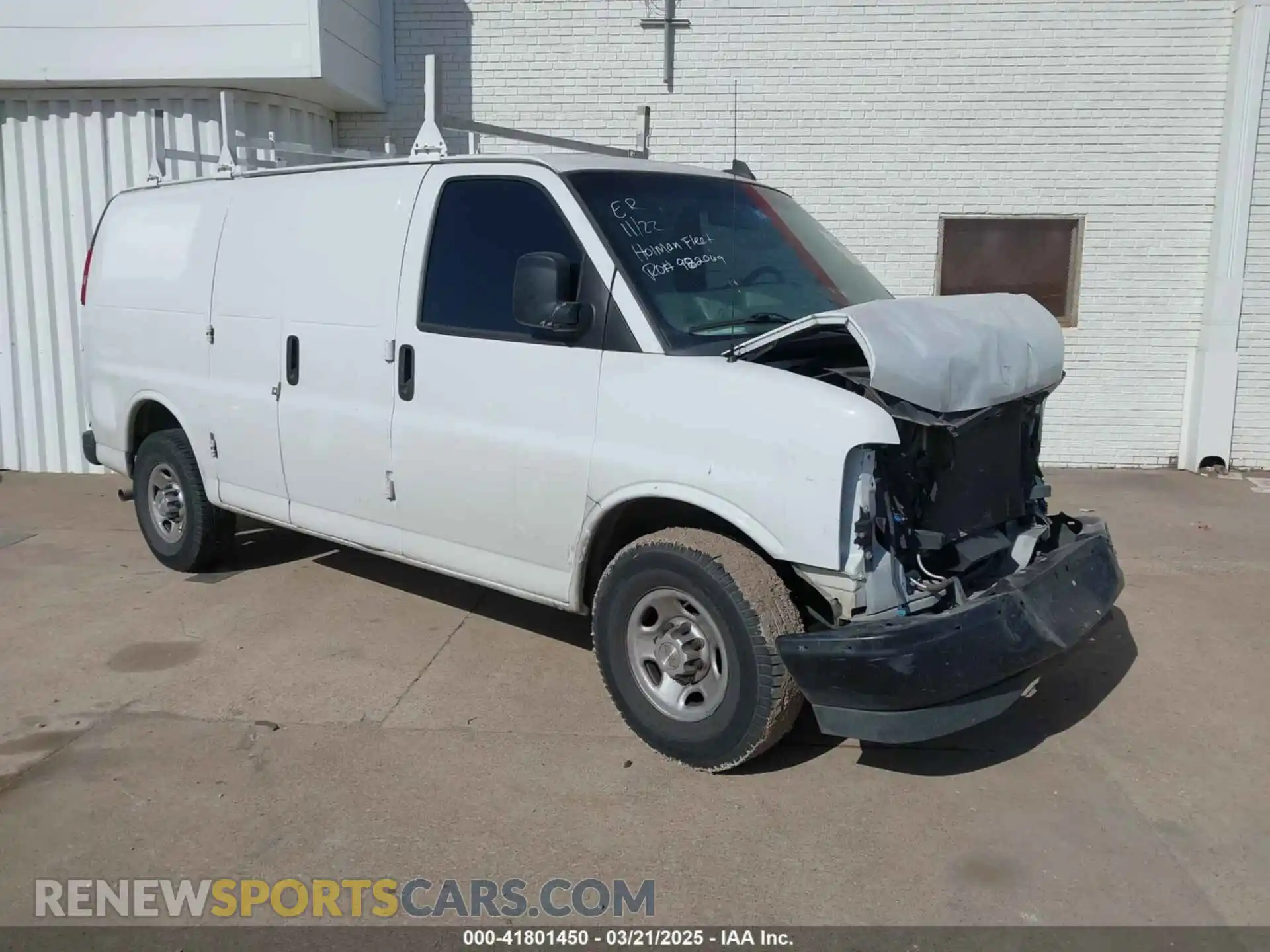 1 Photograph of a damaged car 1GCWGAFP6L1275225 CHEVROLET EXPRESS CARGO 2020