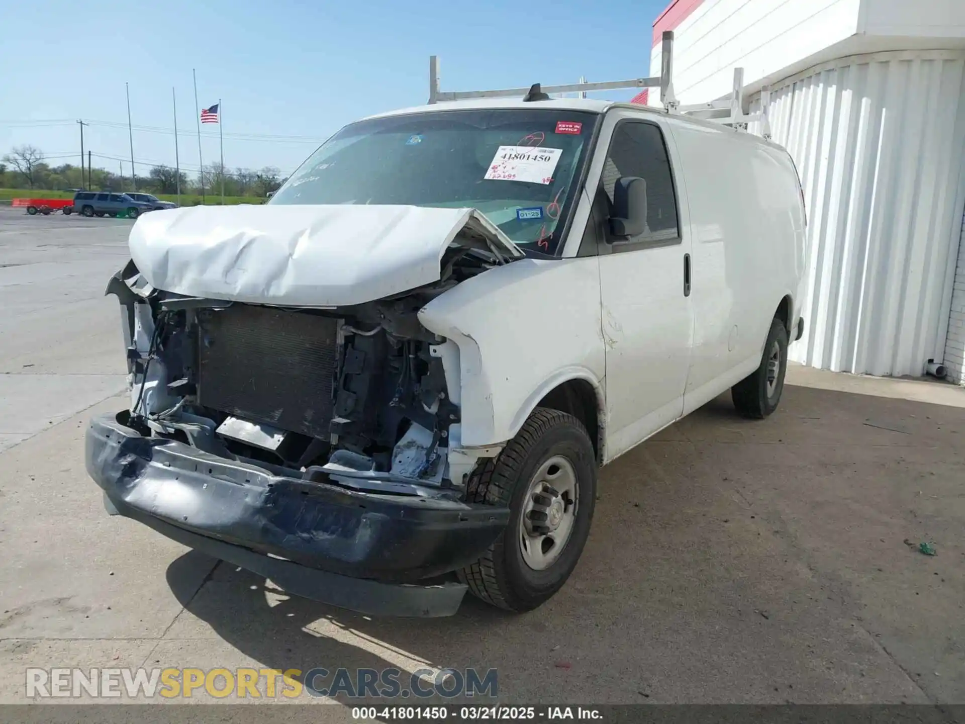 2 Photograph of a damaged car 1GCWGAFP6L1275225 CHEVROLET EXPRESS CARGO 2020