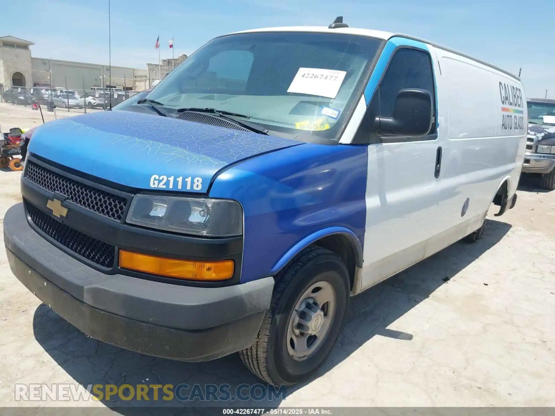 2 Photograph of a damaged car 1GCWGAFP0M1265274 CHEVROLET EXPRESS CARGO 2021