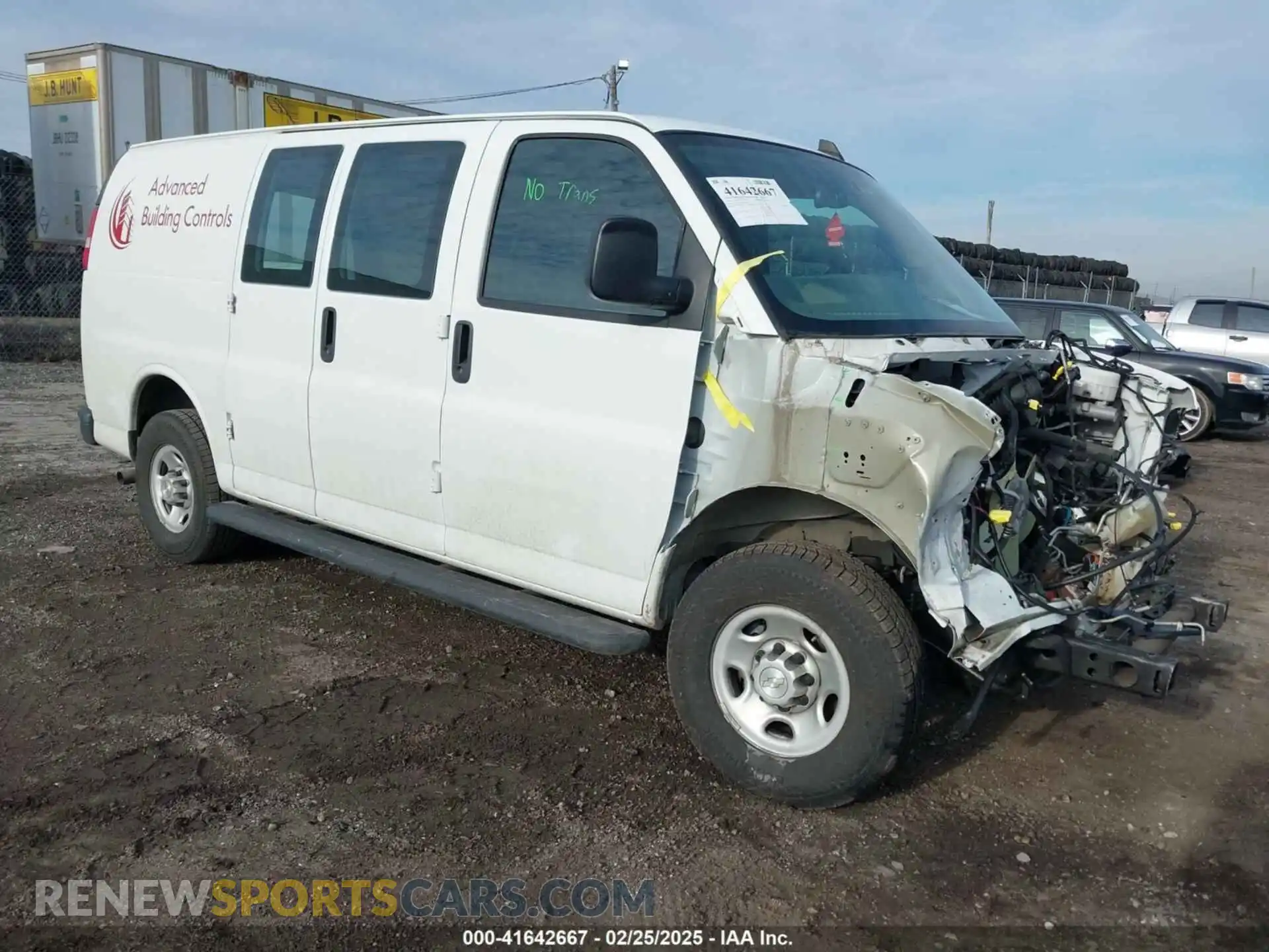 1 Photograph of a damaged car 1GCWGAFP2M1182123 CHEVROLET EXPRESS CARGO 2021