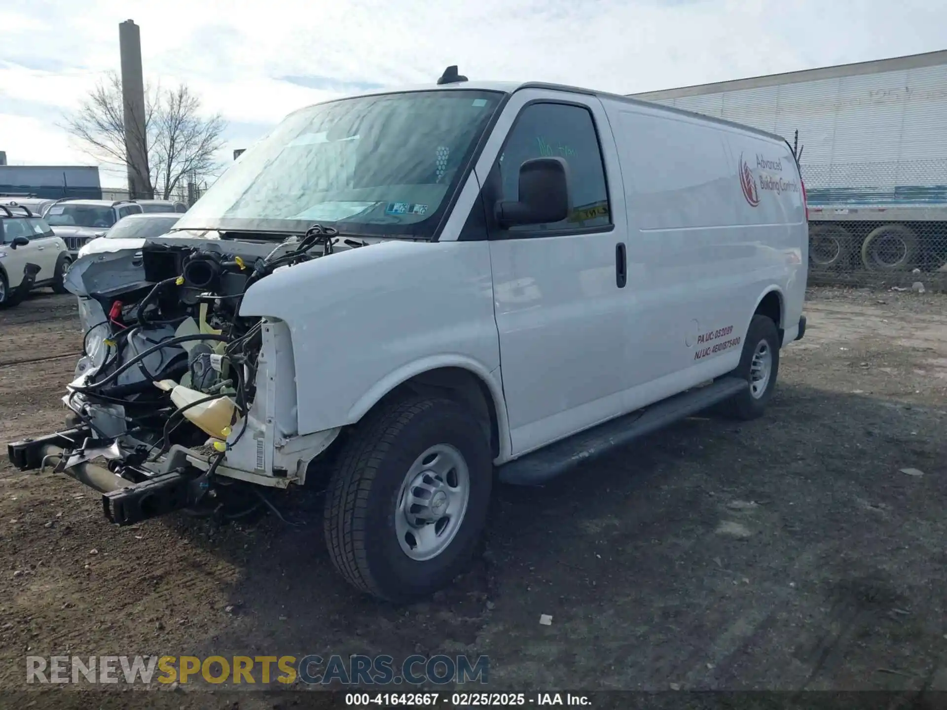 2 Photograph of a damaged car 1GCWGAFP2M1182123 CHEVROLET EXPRESS CARGO 2021