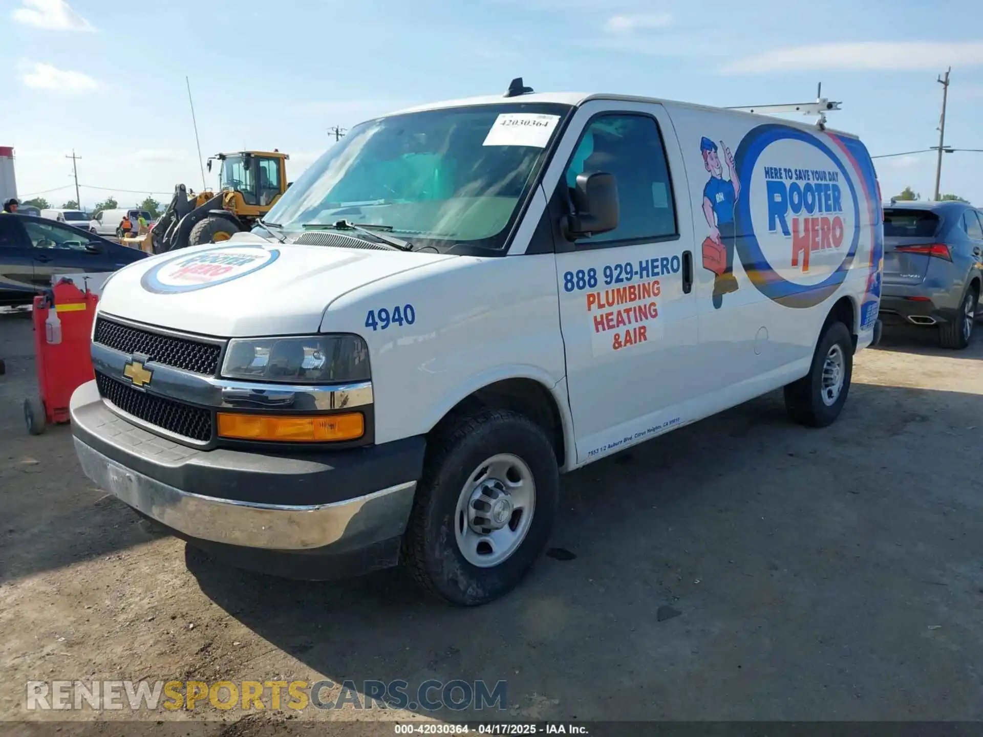 2 Photograph of a damaged car 1GCWGAFP3M1204940 CHEVROLET EXPRESS CARGO 2021