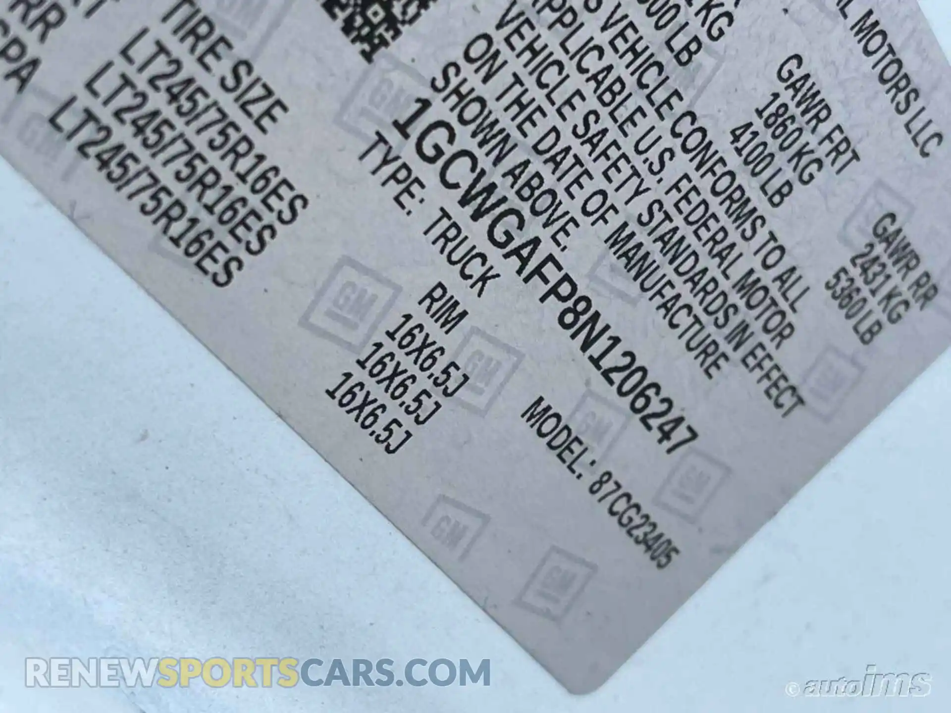 2 Photograph of a damaged car 1GCWGAFP8N1206247 CHEVROLET EXPRESS CARGO 2022