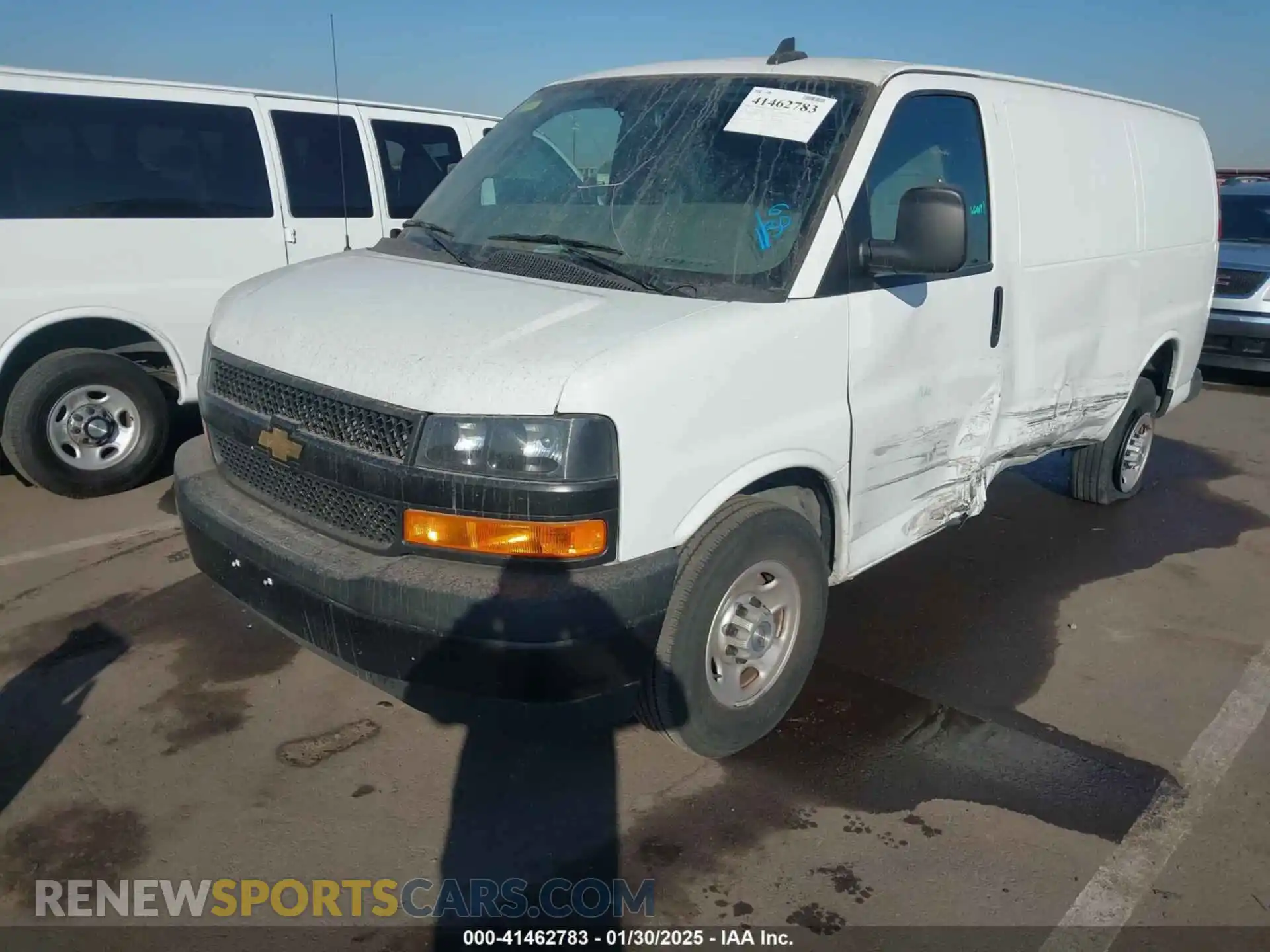 2 Photograph of a damaged car 1GCWGAFP9N1261774 CHEVROLET EXPRESS CARGO 2022
