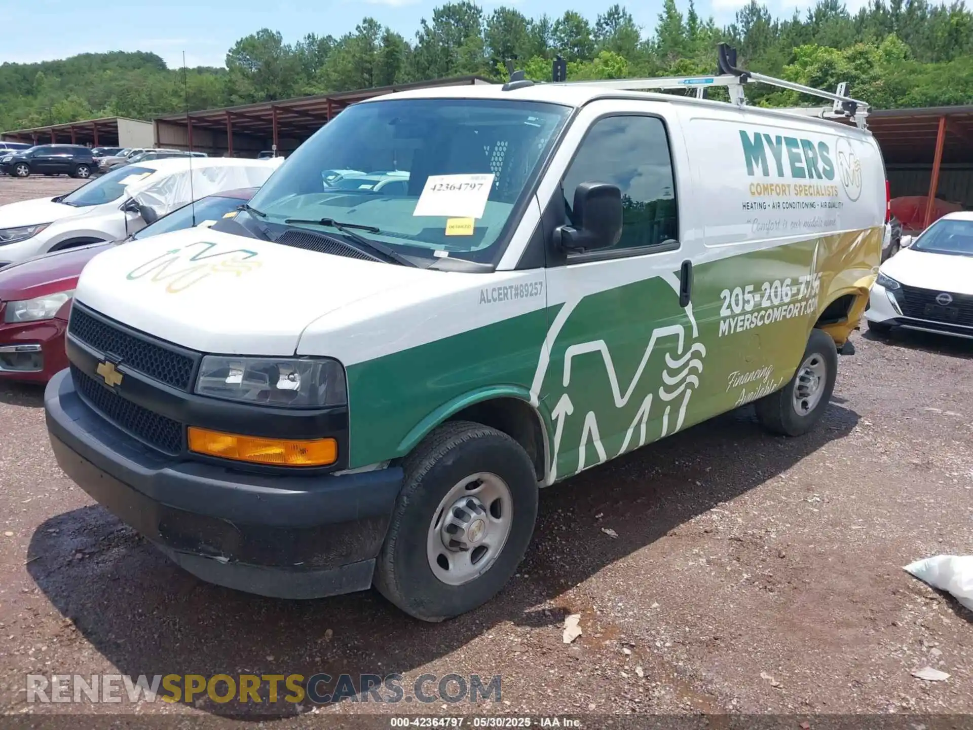 2 Photograph of a damaged car 1GCWGAF76P1171923 CHEVROLET EXPRESS CARGO 2023