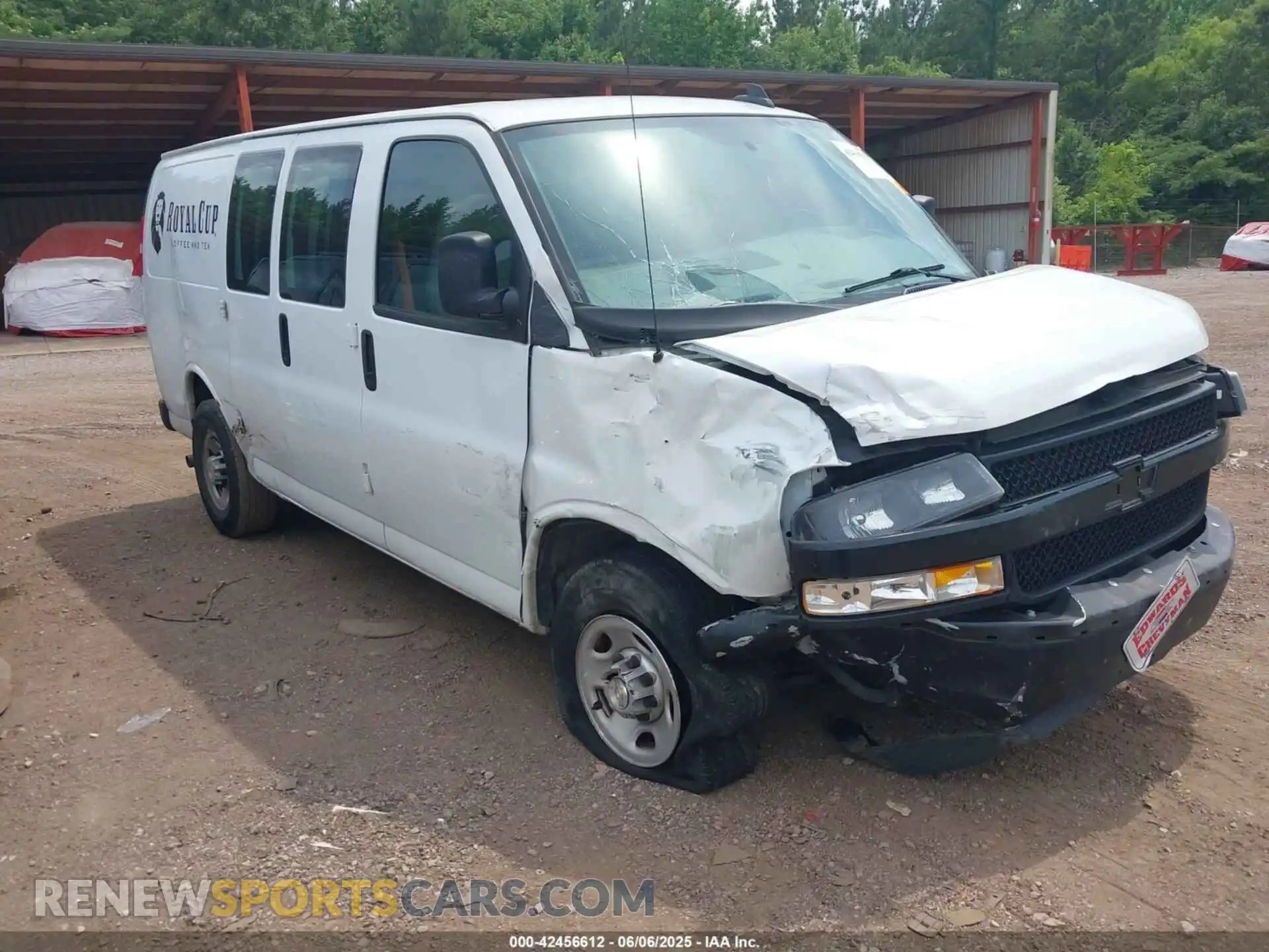1 Photograph of a damaged car 1GCWGAFP0P1259463 CHEVROLET EXPRESS CARGO 2023