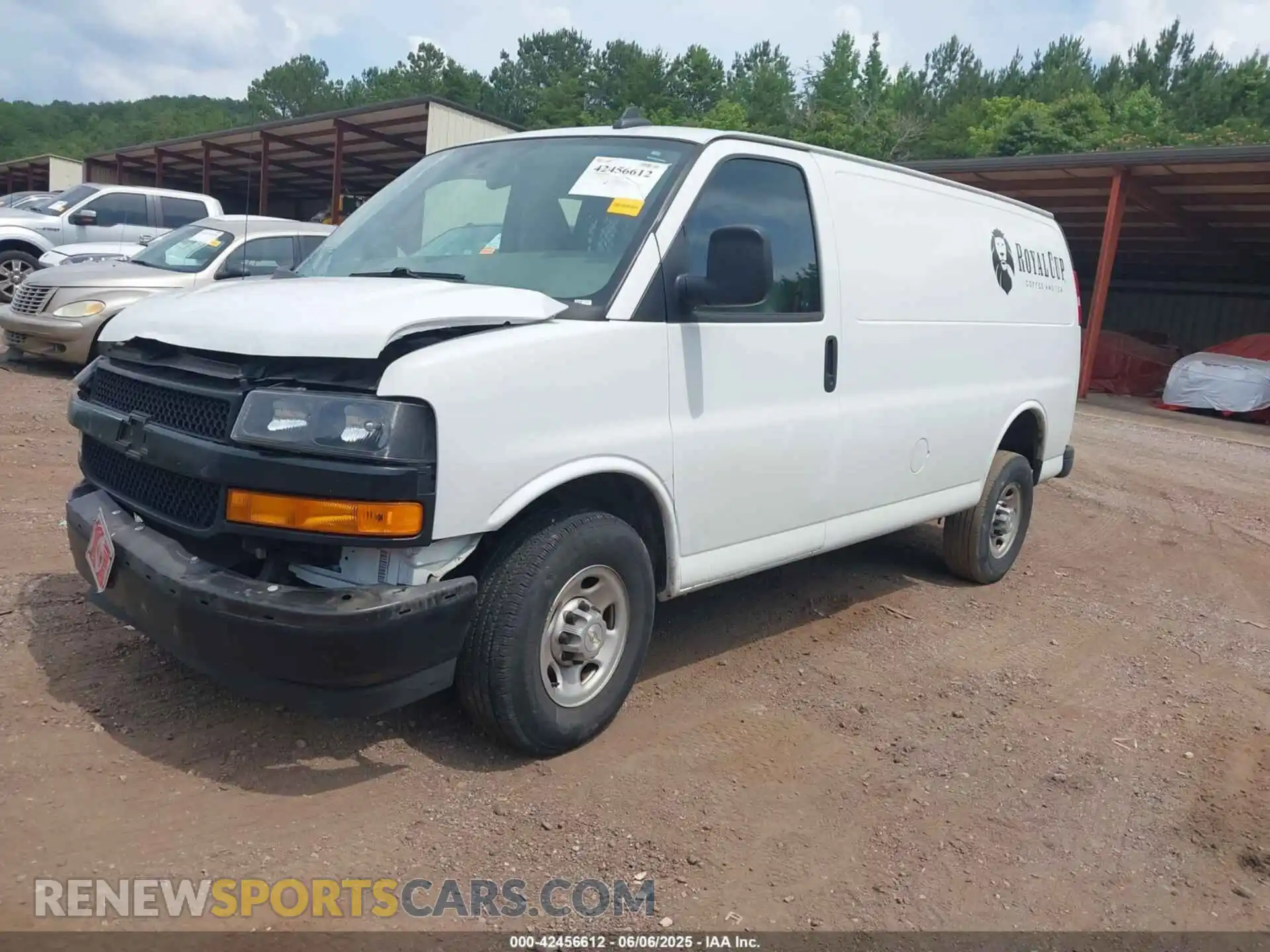 2 Photograph of a damaged car 1GCWGAFP0P1259463 CHEVROLET EXPRESS CARGO 2023