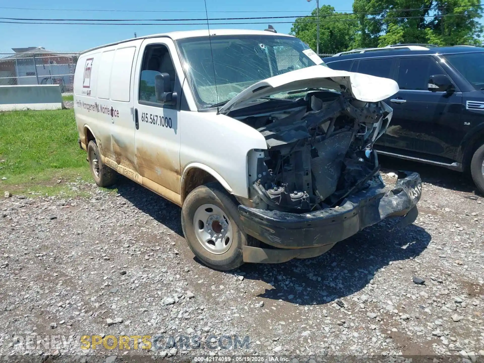 1 Photograph of a damaged car 1GCWGAFP1P1102511 CHEVROLET EXPRESS CARGO 2023