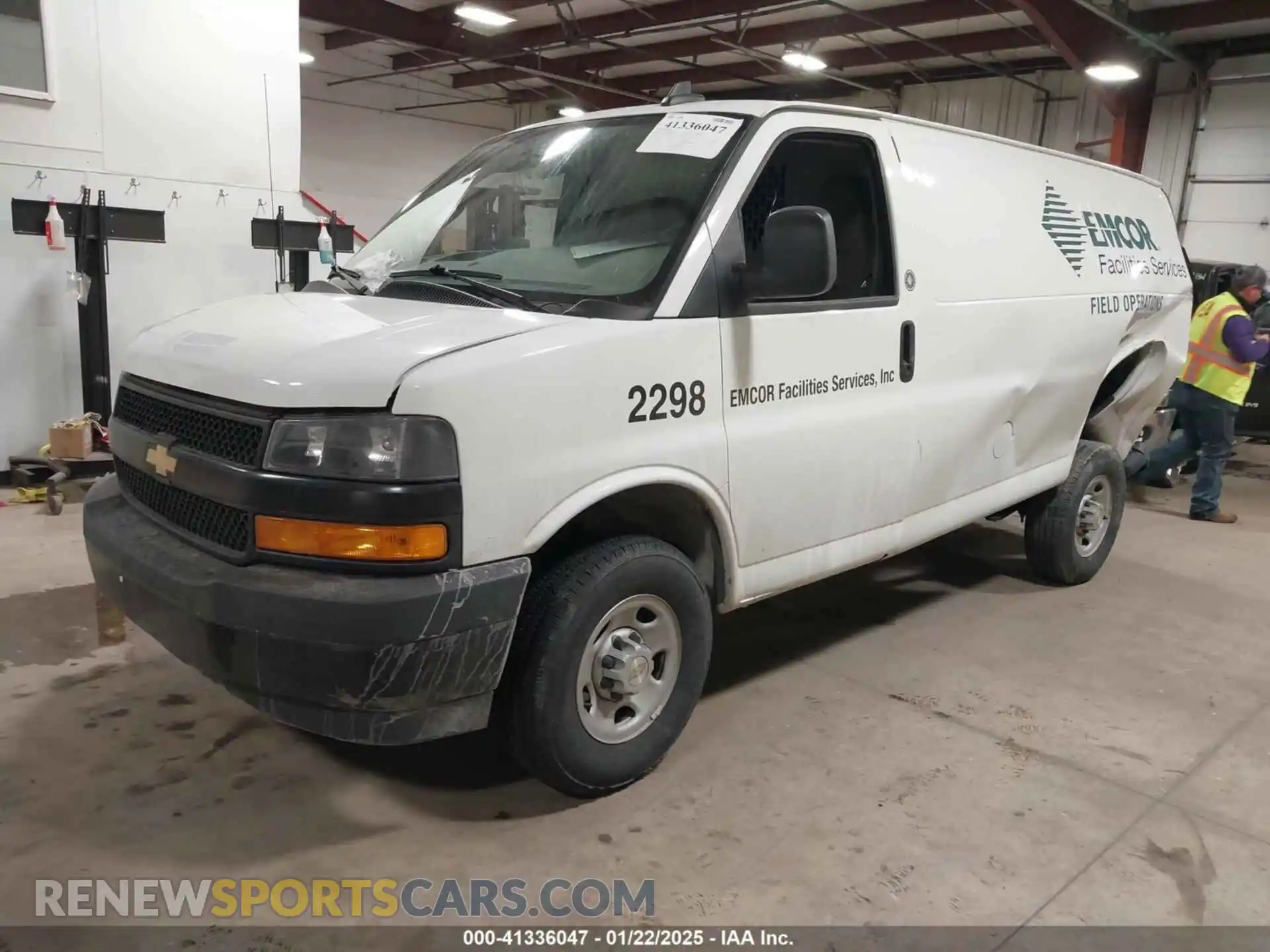 2 Photograph of a damaged car 1GCWGAFP3P1145554 CHEVROLET EXPRESS CARGO 2023