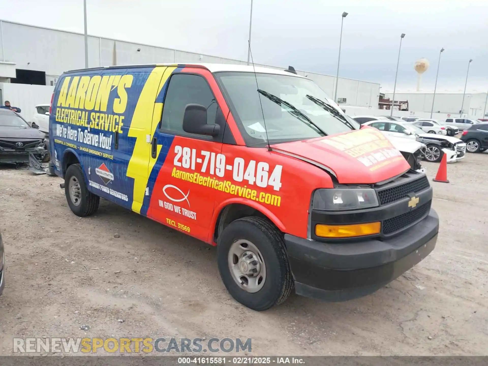 1 Photograph of a damaged car 1GCWGAFP3P1219054 CHEVROLET EXPRESS CARGO 2023