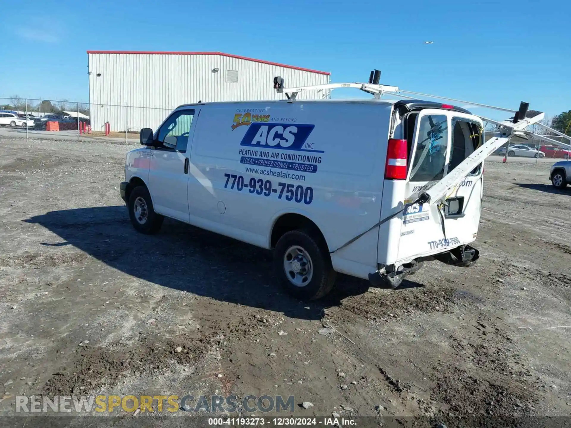 3 Photograph of a damaged car 1GCWGAFPXP1102376 CHEVROLET EXPRESS CARGO 2023