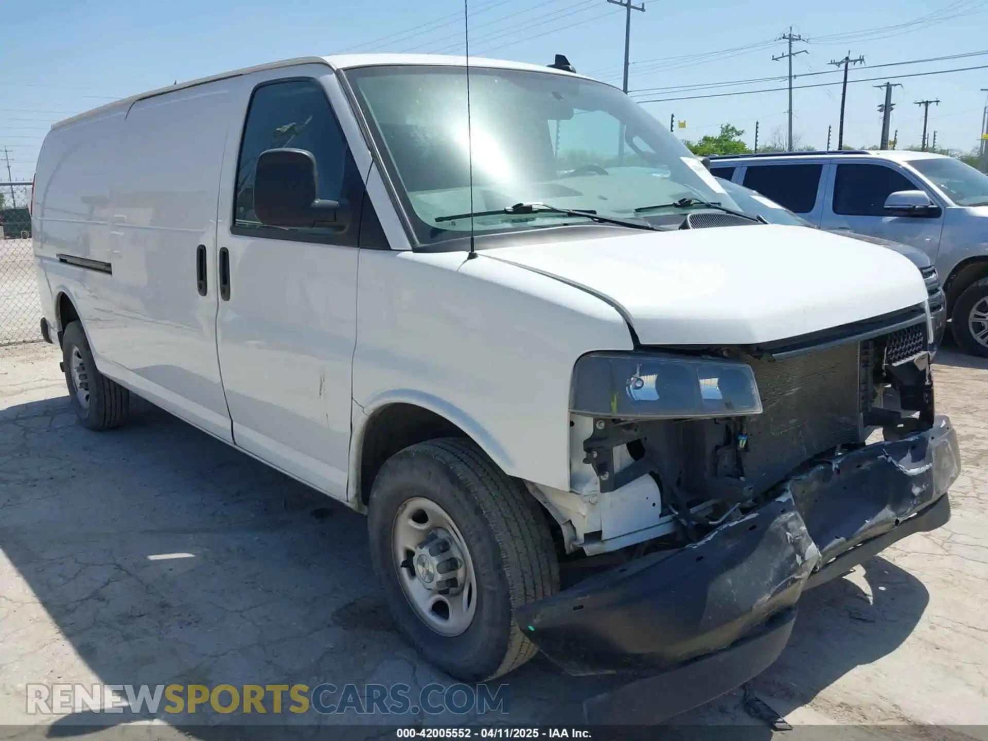1 Photograph of a damaged car 1GCWGBFP6P1117043 CHEVROLET EXPRESS CARGO 2023