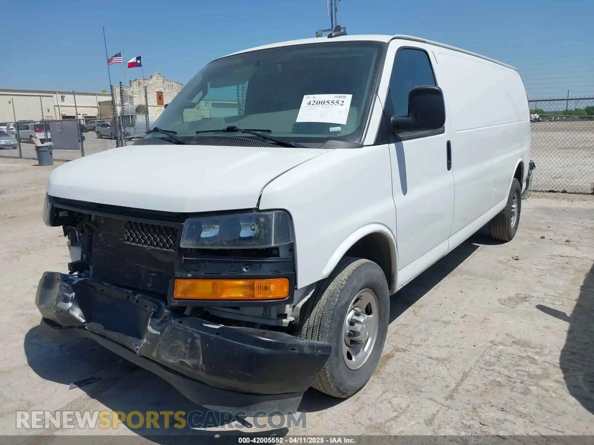 2 Photograph of a damaged car 1GCWGBFP6P1117043 CHEVROLET EXPRESS CARGO 2023