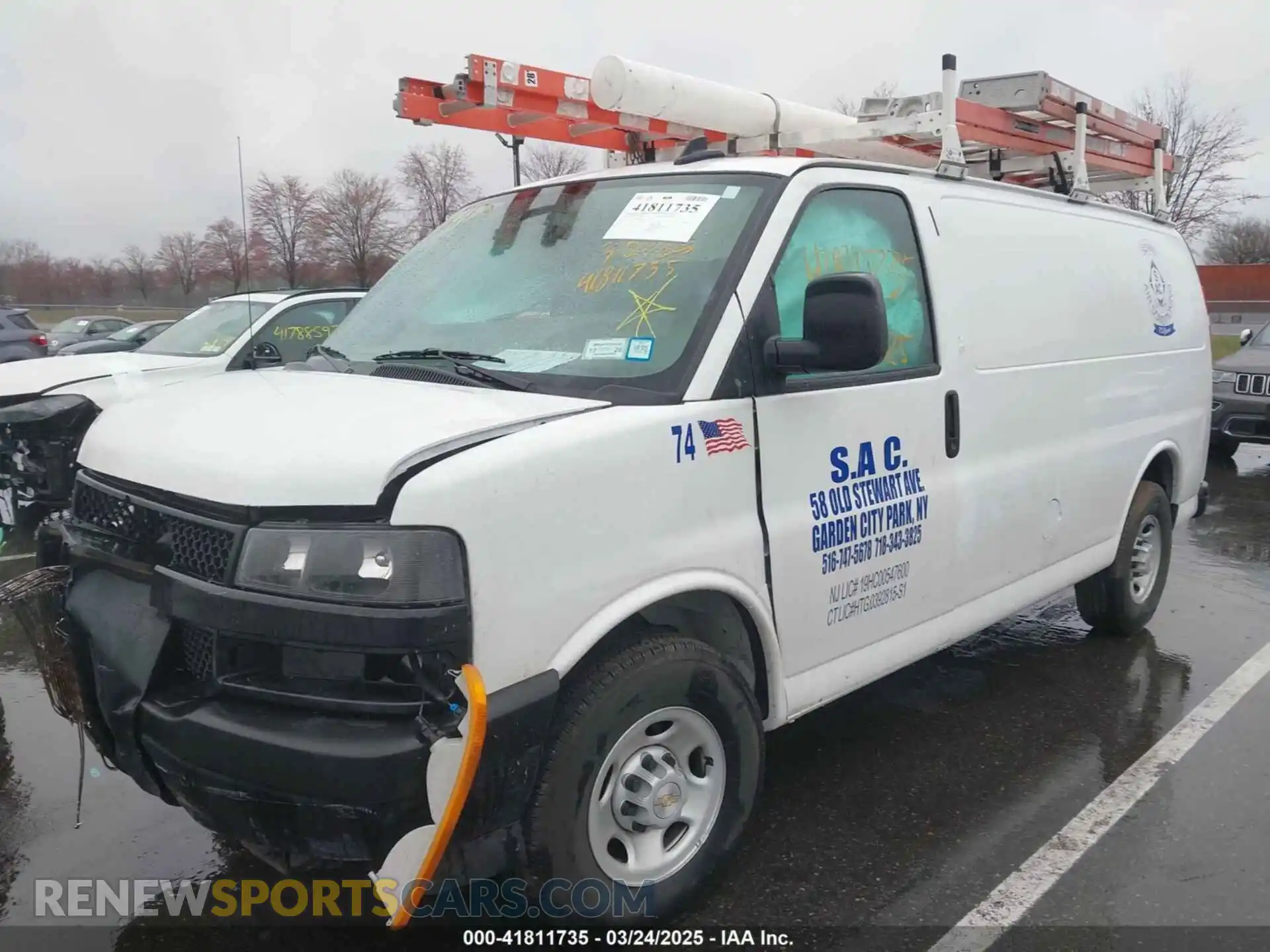 2 Photograph of a damaged car 1GCWGAFPXR1274619 CHEVROLET EXPRESS CARGO 2024