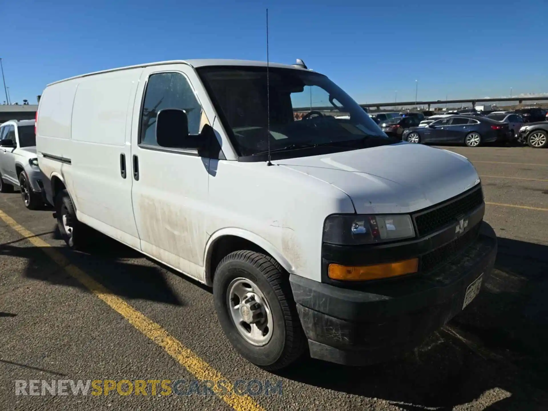 1 Photograph of a damaged car 1GCWGAFG7L1243688 CHEVROLET EXPRESS G2500 2020
