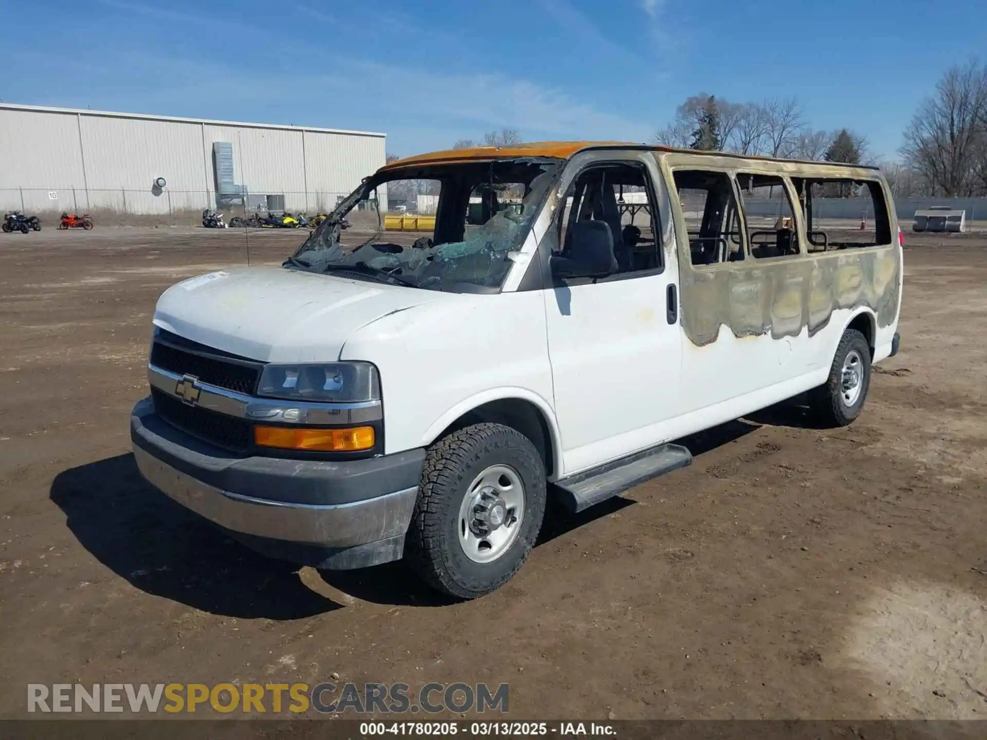 2 Photograph of a damaged car 1GAZGPFGXL1155159 CHEVROLET EXPRESS PASSENGER 2020