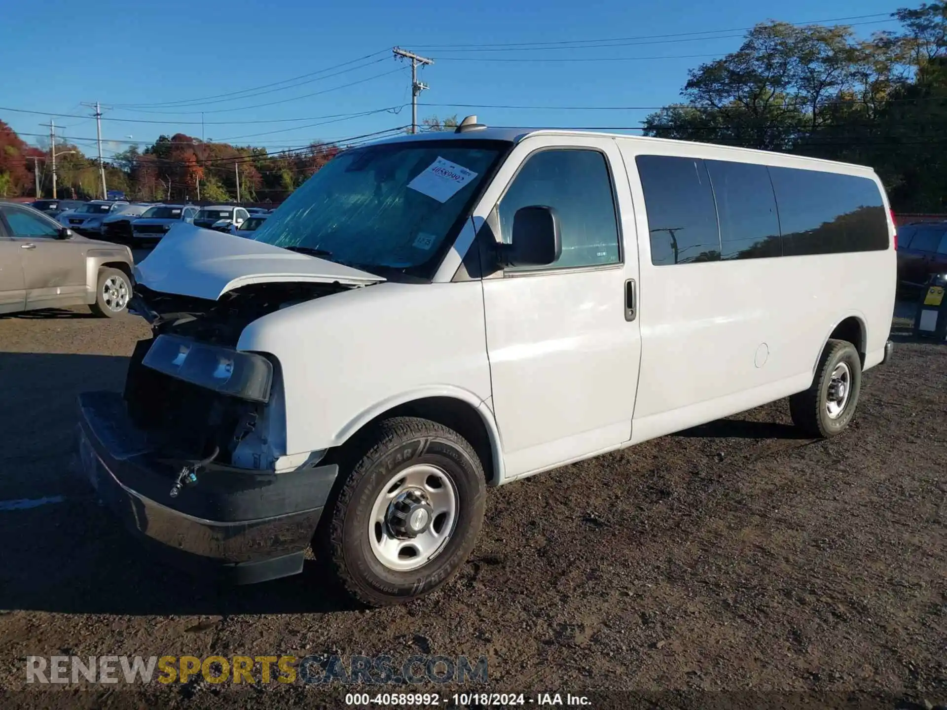 2 Photograph of a damaged car 1GAZGPFGXL1213383 CHEVROLET EXPRESS PASSENGER 2020