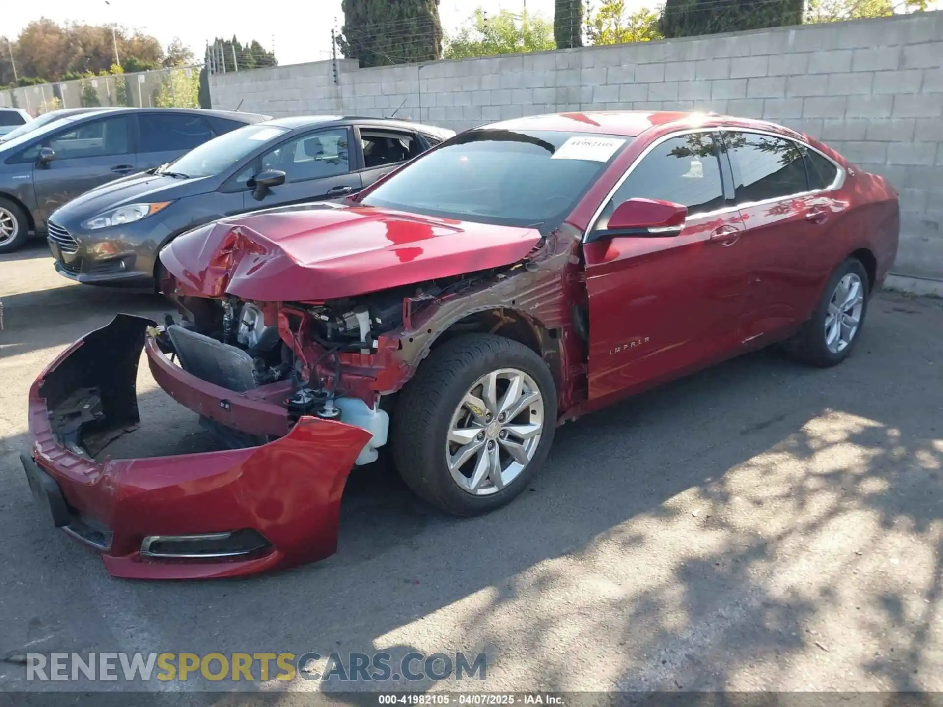 2 Photograph of a damaged car 1G11Z5SA6KU139342 CHEVROLET IMPALA 2019