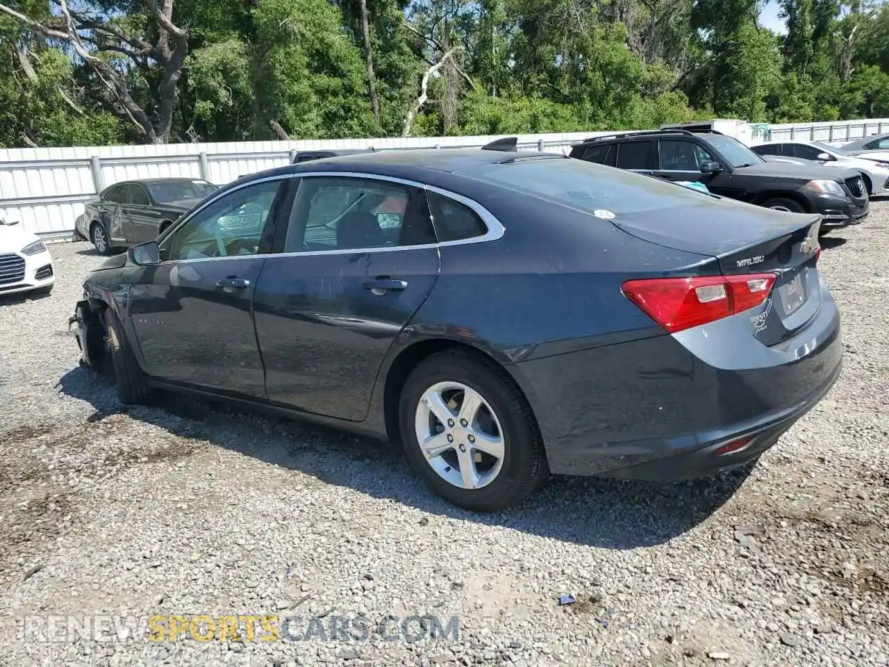 2 Photograph of a damaged car 1G1ZB5ST4LF137460 CHEVROLET MALIBU 2020