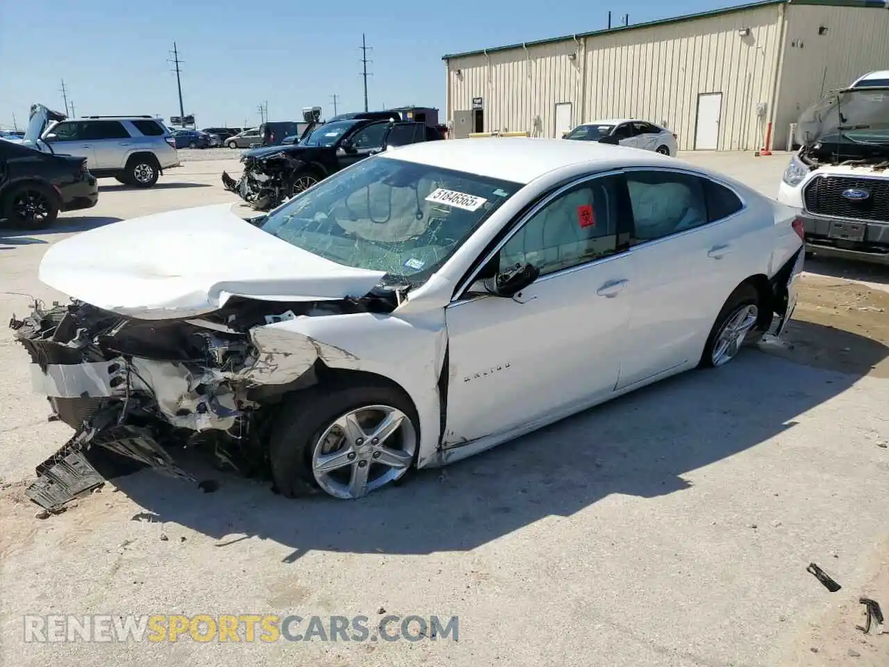 1 fotografías del automóvil dañado 1G1ZC5ST1LF146338 CHEVROLET MALIBU 2020